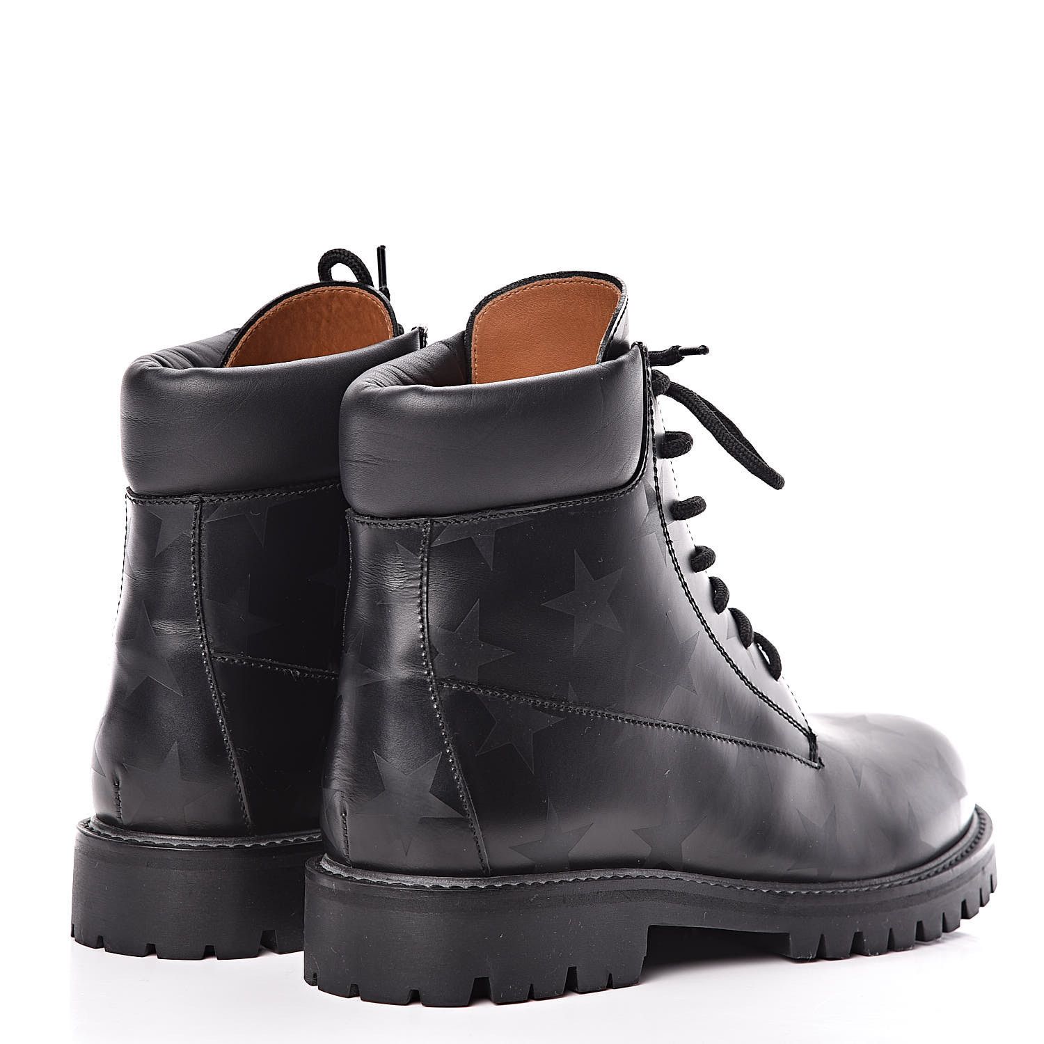 Valentino Valentino Garavani Calfskin Hologram Star Combat Boots Men Size US 11 / EU 44 - 4 Thumbnail
