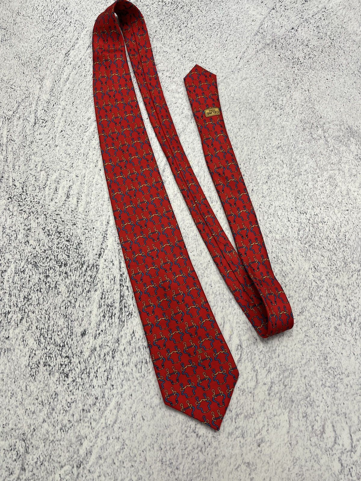 Celine Vintage Celine Paris Logo Monogram Tie 90s Size ONE SIZE - 5 Thumbnail