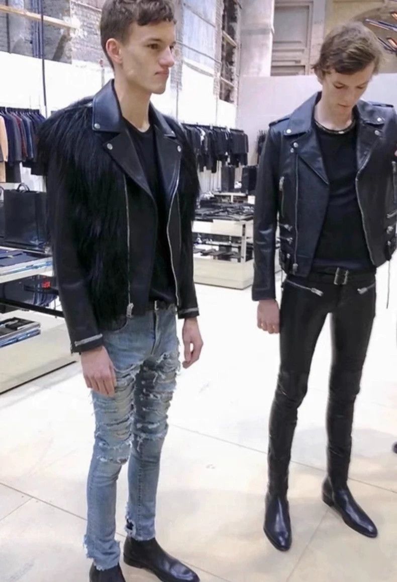 Saint Laurent Paris Saint Laurent Paris 13fw fashion horse fur leather jacket-2 Size US S / EU 44-46 / 1 - 8 Thumbnail