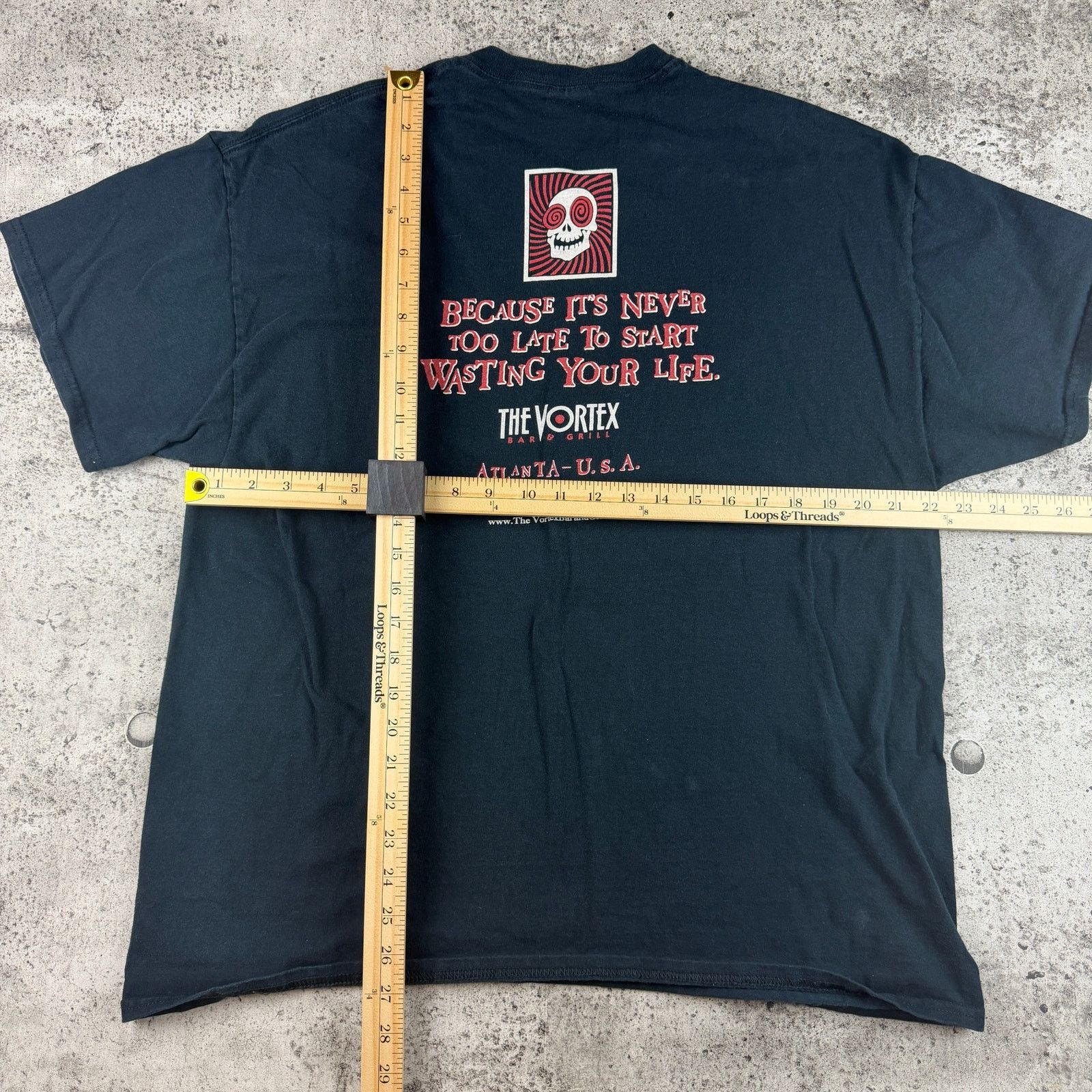 Gildan Y2K Biker Shirt The Vortex Motorcycle Clue Size XL SKulls Size US XL / EU 56 / 4 - 9 Thumbnail