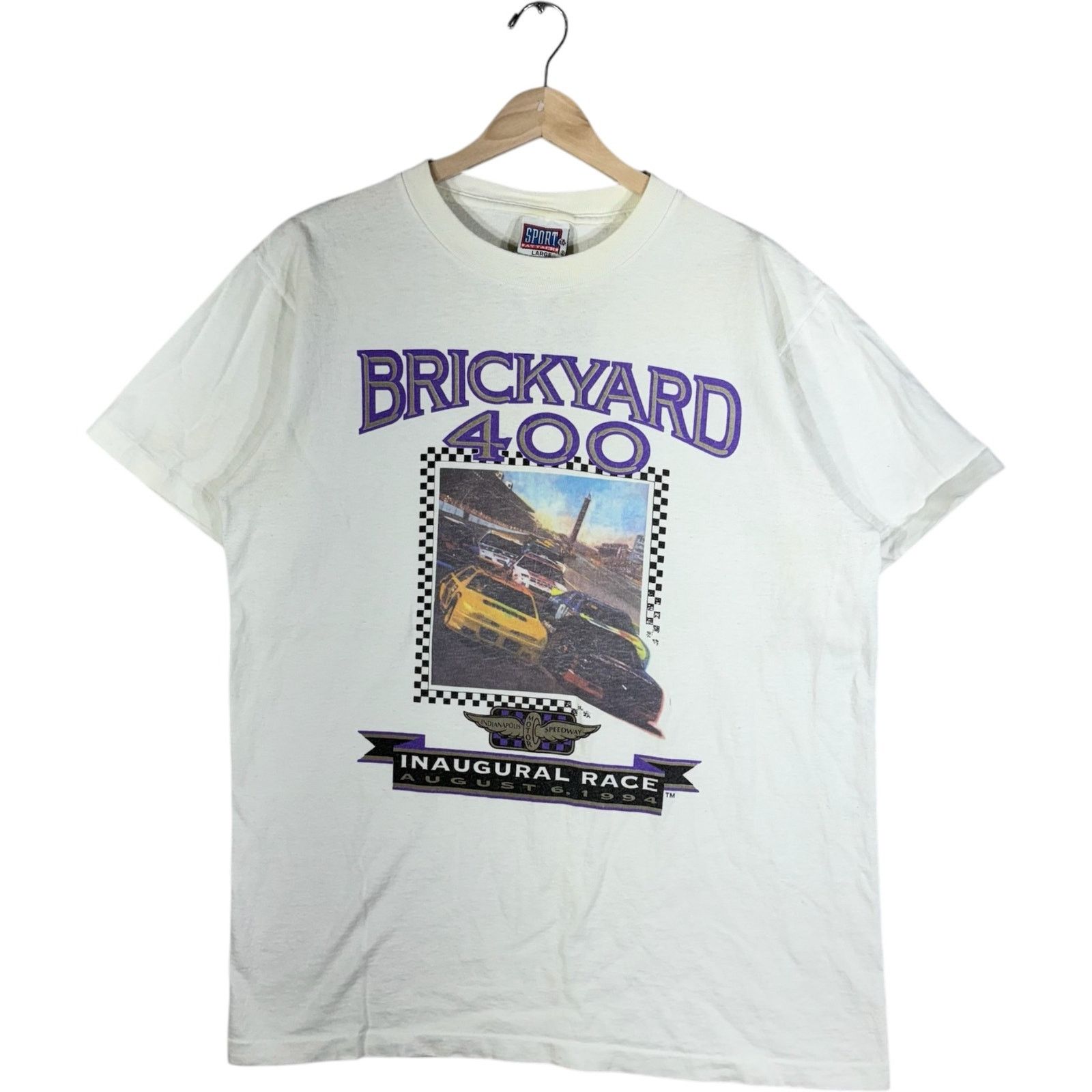Vintage Vintage Brickyard 400 Inaugural Race NASCAR 90s Tee L Size US L / EU 52-54 / 3 - 1 Thumbnail