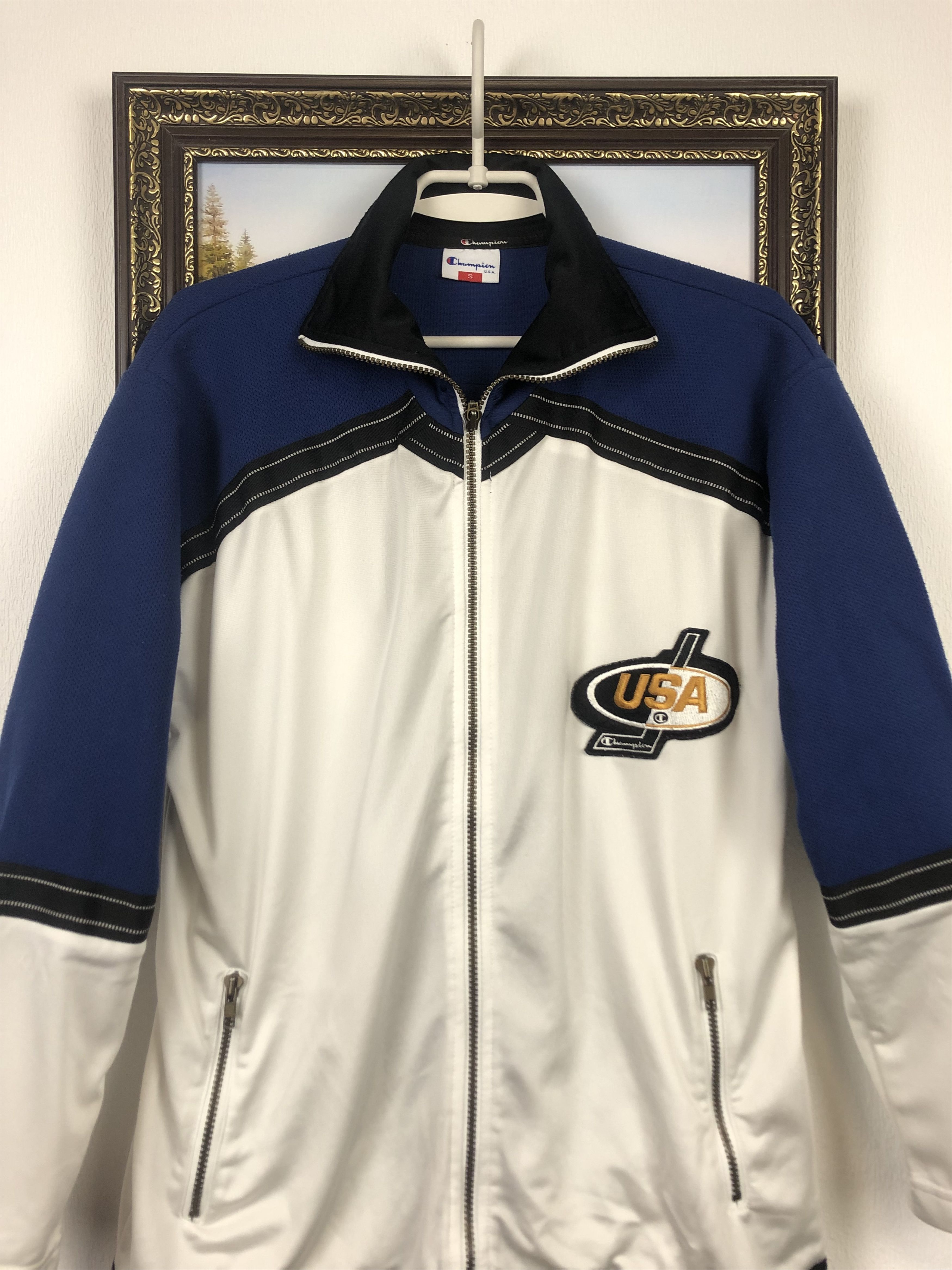 Champion Vintage Champion USA Team Top Jacket Ice Hockey Sweatshirt Size US S / EU 44-46 / 1 - 2 Thumbnail