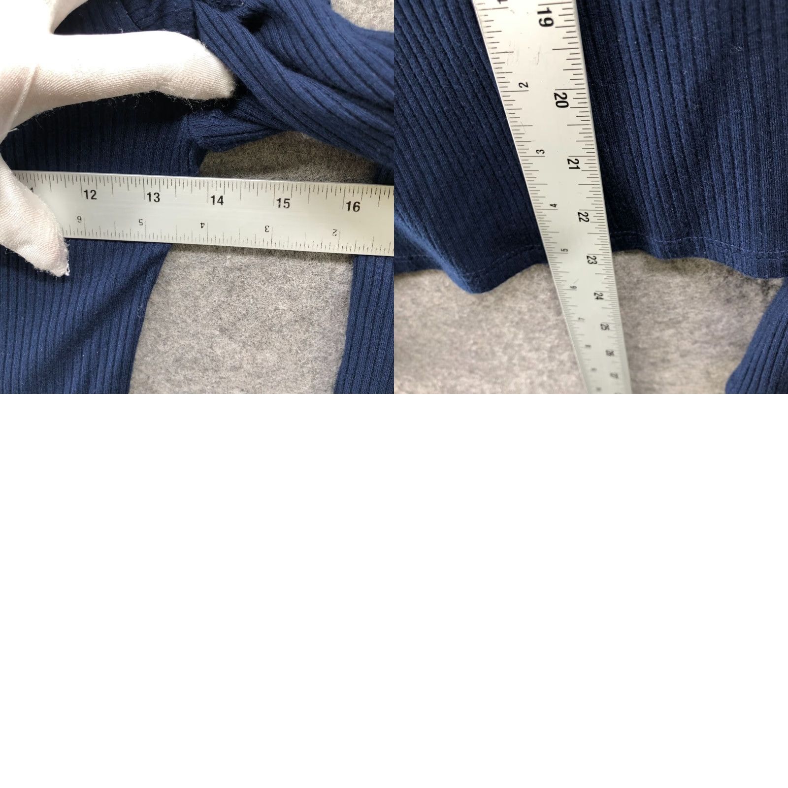 Lucky Brand VINTAGE? No. Lucky Brand Cold Shoulder Long Sleeve T Shirt Womens XS Blue Ruffle Ribbed Size XS / US 0-2 / IT 36-38 - 8 Thumbnail