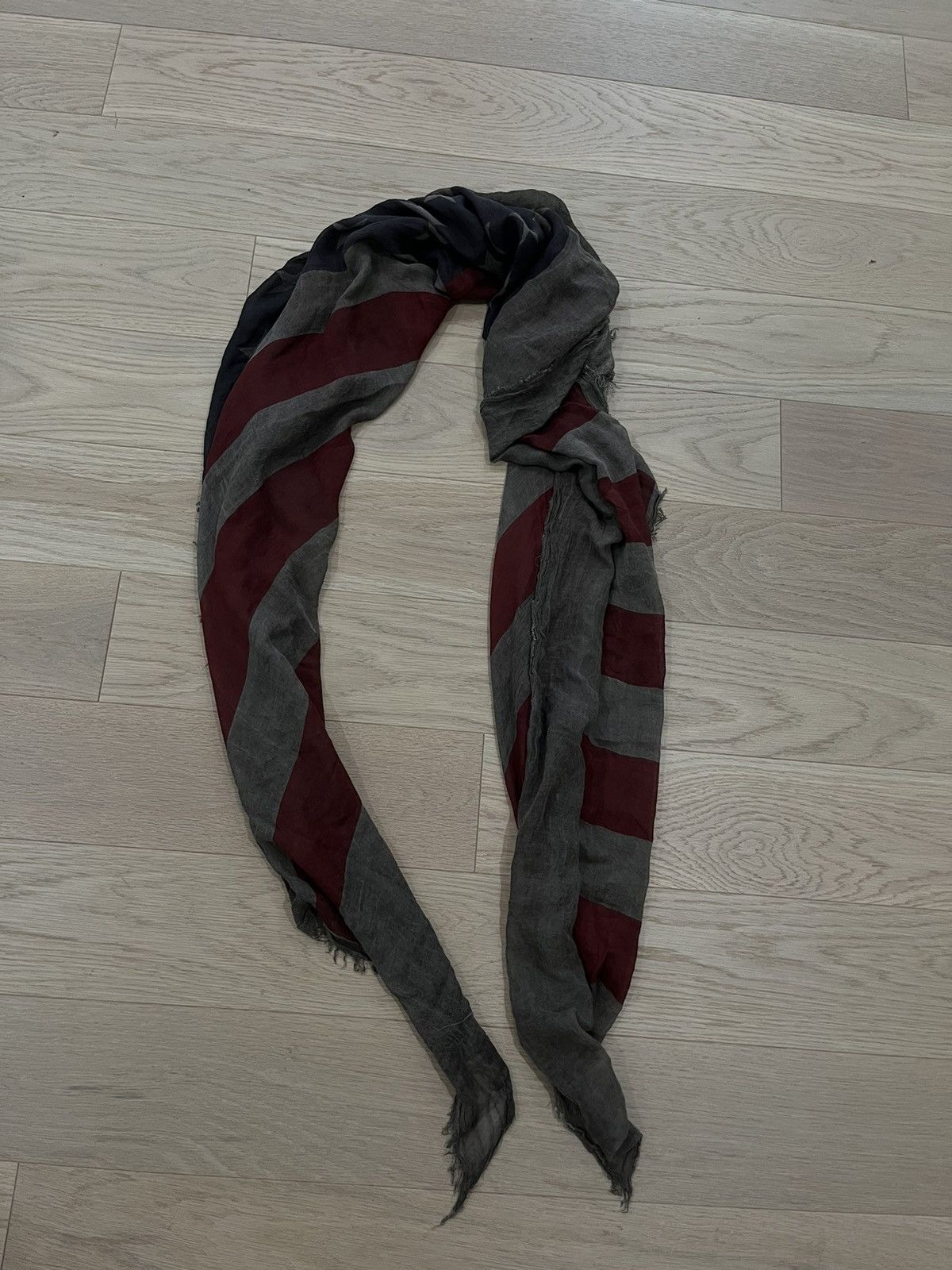 John Varvatos American flag scarf. Brown red. Size ONE SIZE - 10 Thumbnail