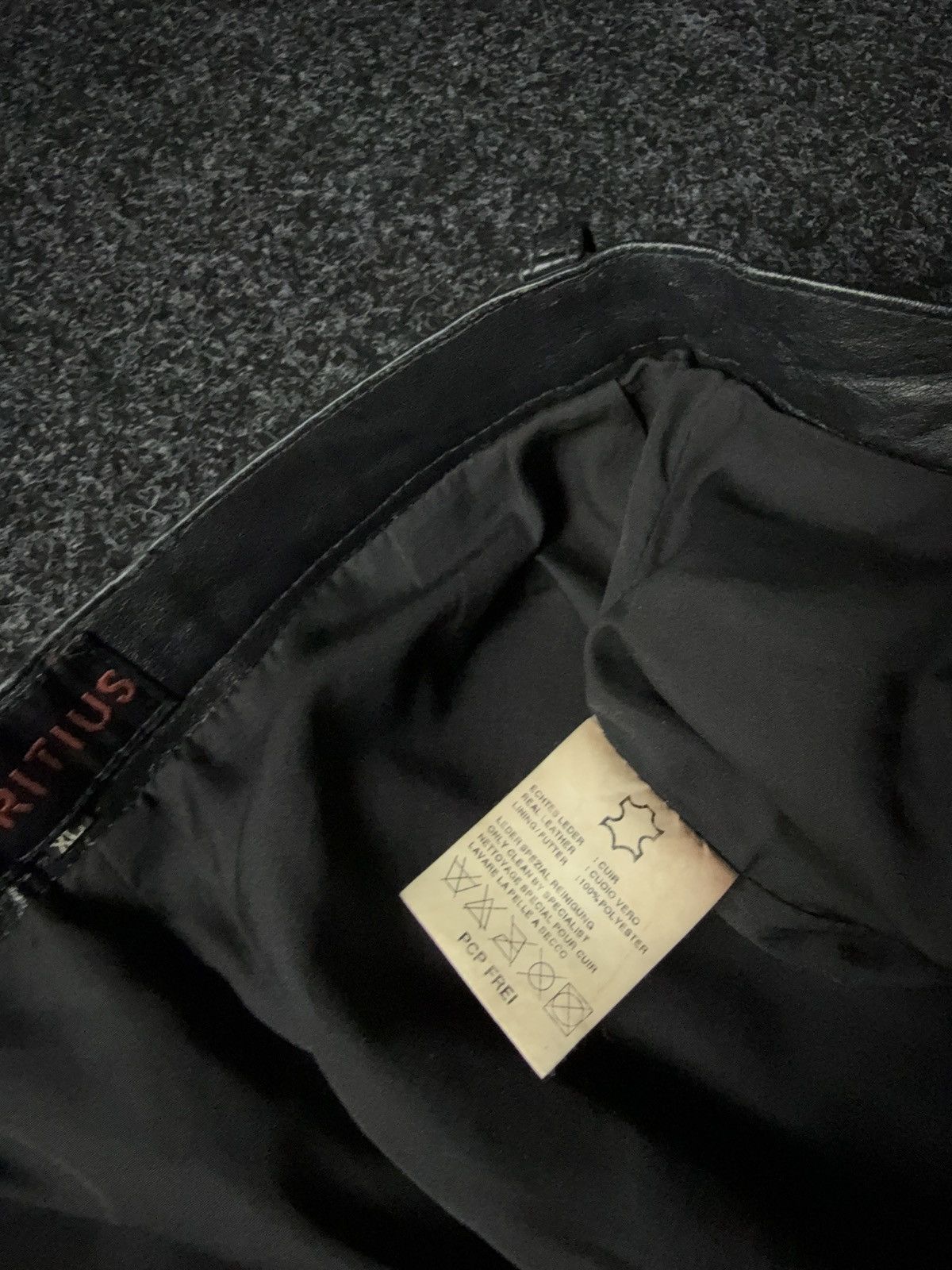 Leather Y2K Vintage Leather Pants Opium Style Alt Biker USA Rare Size US 28 / EU 44 - 10 Thumbnail