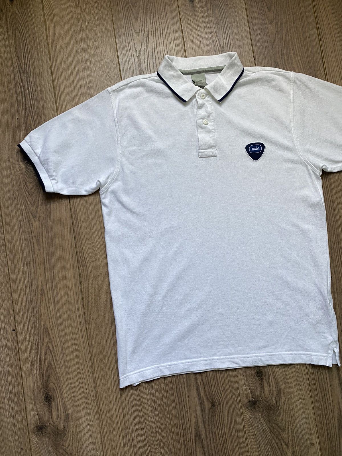 Nike × Vintage Vintage Nike White Polo T-shirt Size S Size US S / EU 44-46 / 1 - 2 Thumbnail