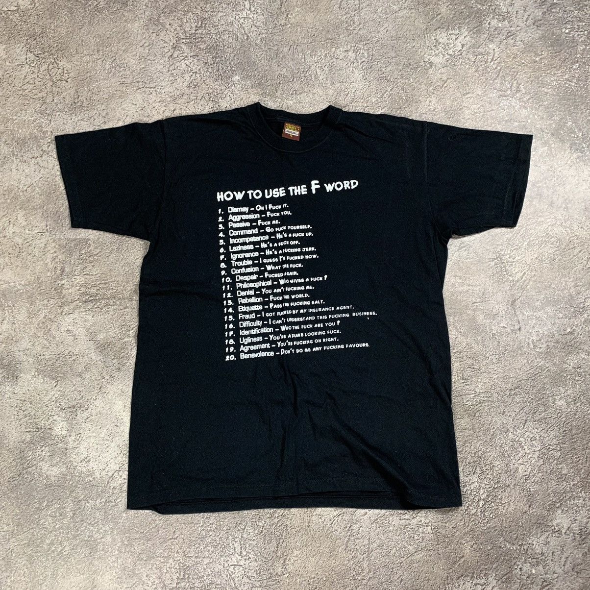 Vintage Vintage Y2K Graphic Tee Funny Slogan Print Streetwear XL Size US XL / EU 56 / 4 - 1 Thumbnail