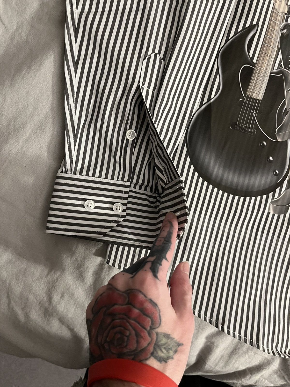 Other Son ludo guitar girl button up striped shirt Size US XL / EU 56 / 4 - 5 Thumbnail