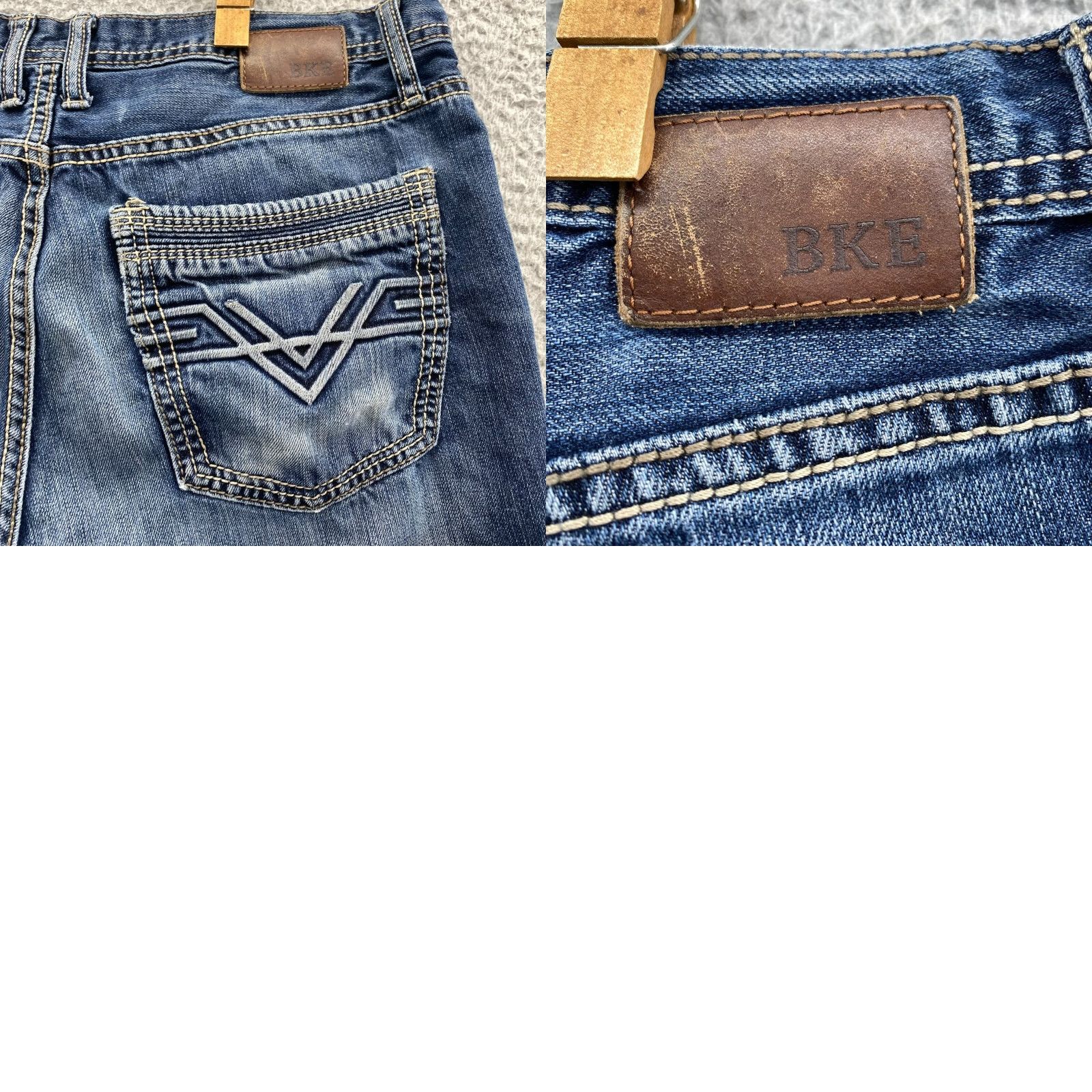 BKE VINTAGE Bke Tyler Jeans Men's 32X29* Blue Baggy Loose Straight Relaxed Western Core Y2k Size US 32 / EU 48 - 10 Thumbnail