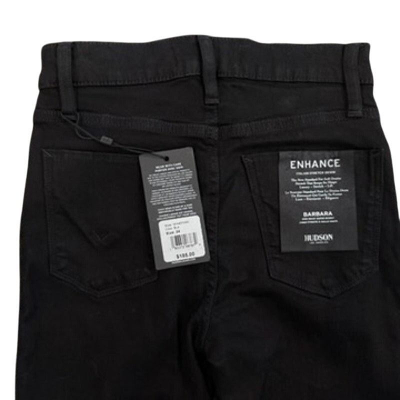 Hudson Hudson Barbara High-Rise Super Skinny Jean in Black, Size 24 Size 24" / US 00 / IT 34 - 6 Thumbnail