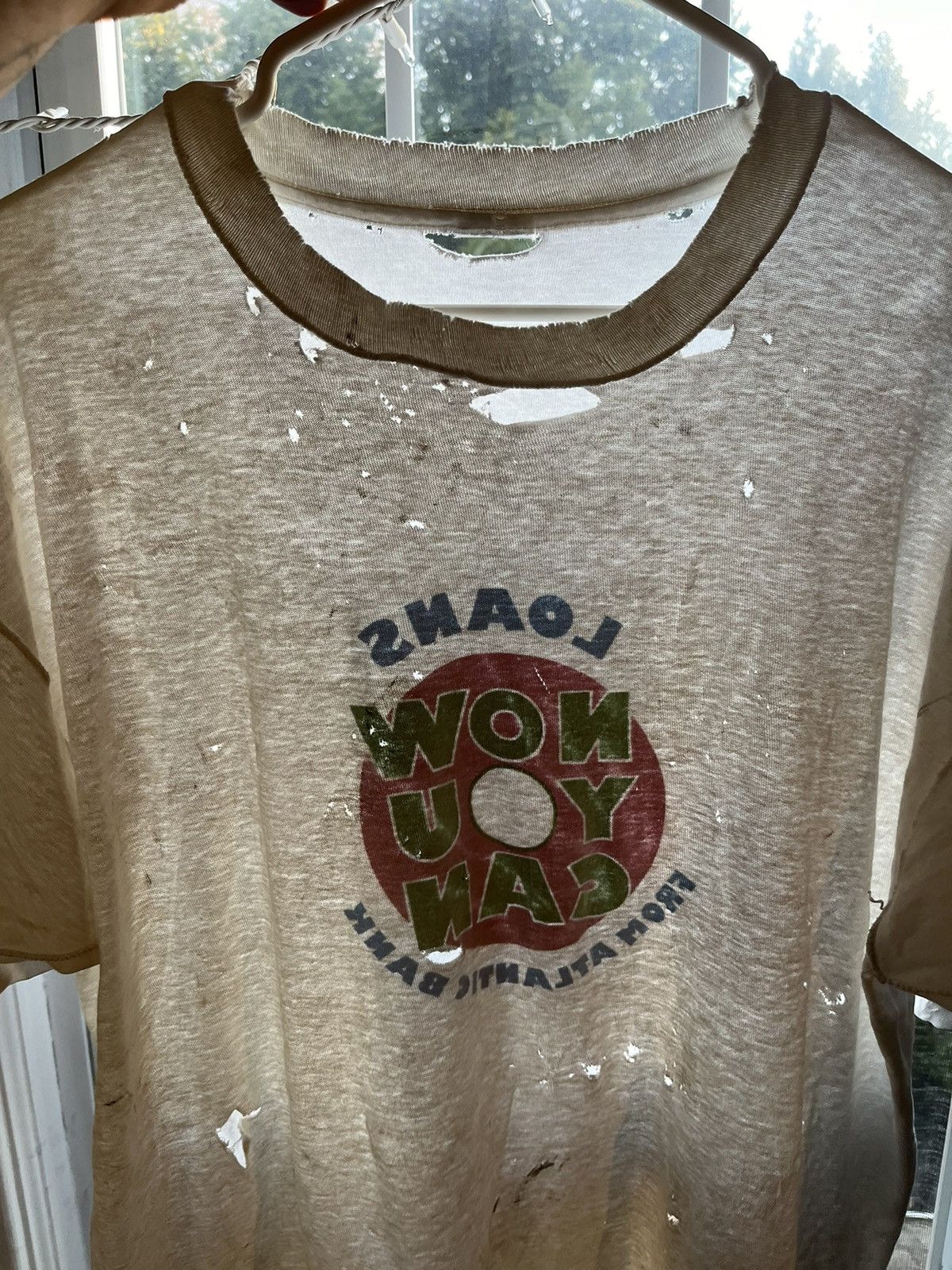 Unsound Rags “Place Beyond The Pines” Distressed Single Stitch White Tee Size US XL / EU 56 / 4 - 8 Thumbnail