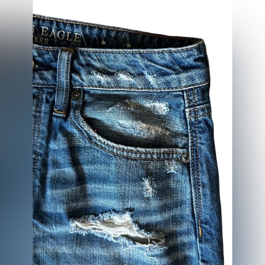 American Eagle Outfitters American Eagle Denim Mini Skirt Blue Women's Size 6. Size 28" / US 6 / IT 42 - 5 Thumbnail