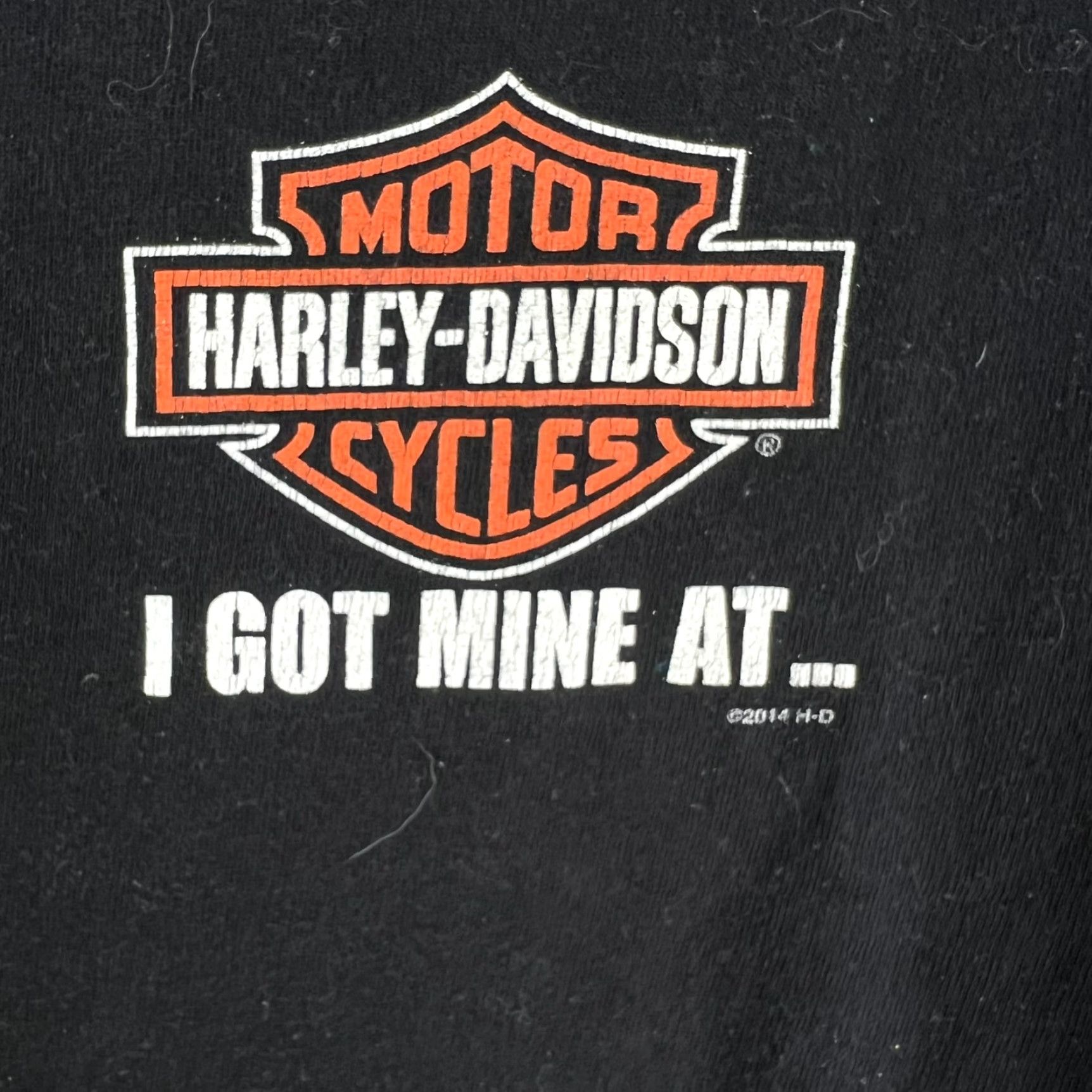 Harley Davidson VINTAGE Harley-Davidson T-Shirt SHIRT Adult L Black Graphic Print 90s Mens Size US L / EU 52-54 / 3 - 3 Thumbnail
