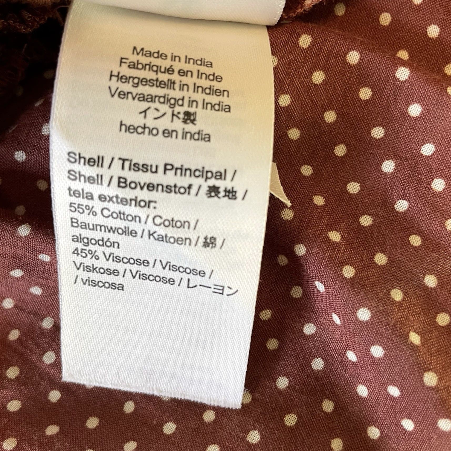J.Crew J.Crew Women’s M Cropped Top Polka Dot Puff Sleeve Smocked Halter Crewneck Cotton Blend Multicolor Size M / US 6-8 / IT 42-44 - 7 Thumbnail