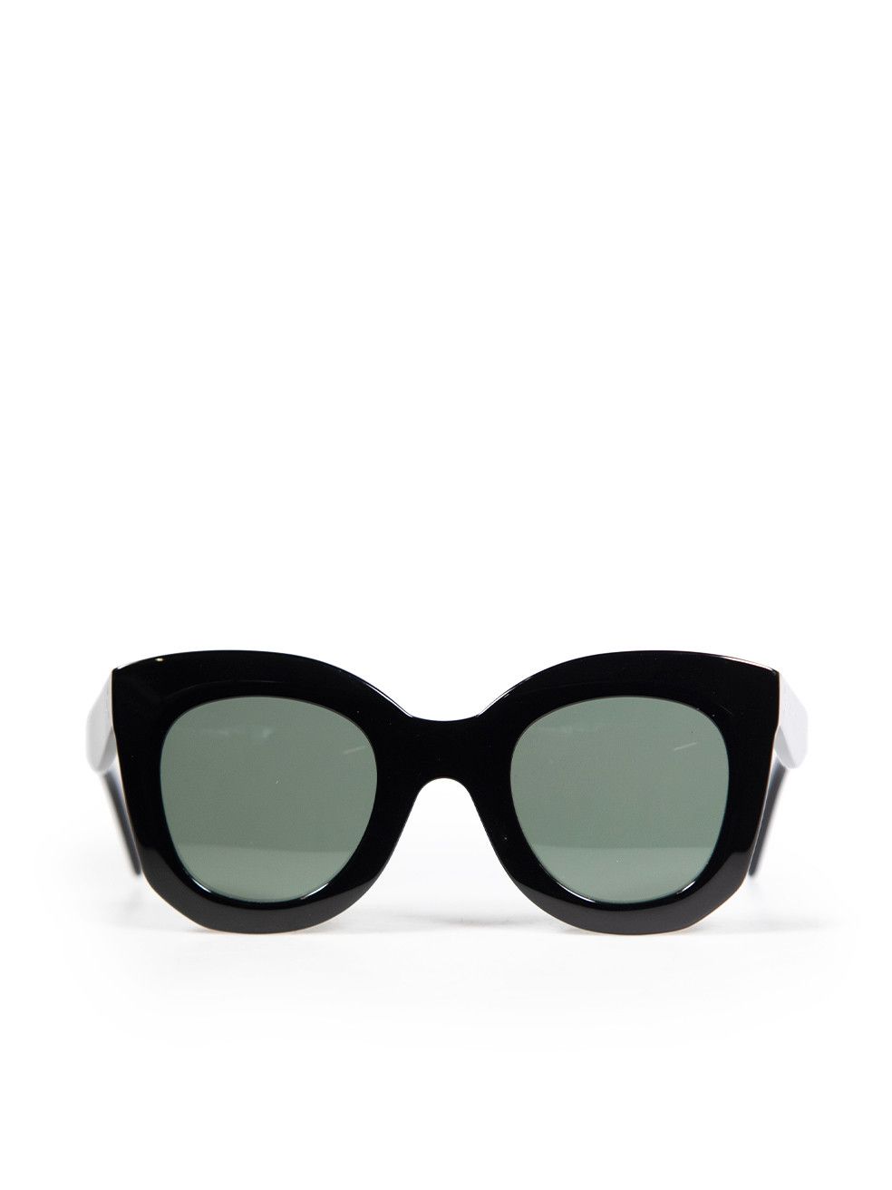 Celine Black Cat Eye Green Tinted Sunglasses Size ONE SIZE - 1 Thumbnail