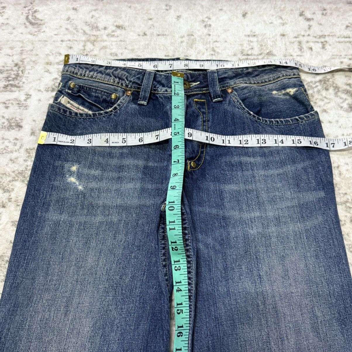 Vintage Y2k Diesel Shazor Distressed Fade Wash Flare Jeans