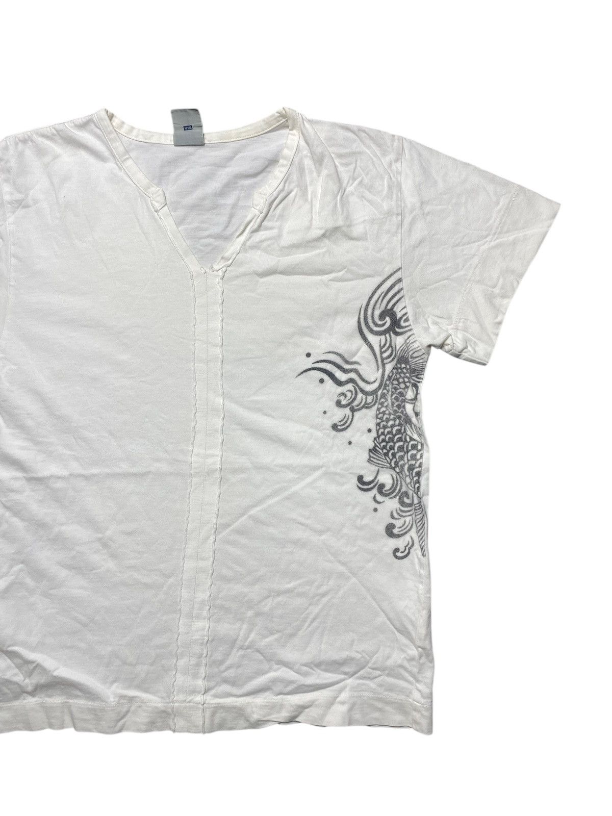 PPFM VINTAGE PPFM WHITE TSHIRT FISH DRAGON GRAPHIC Size US S / EU 44-46 / 1 - 4 Thumbnail