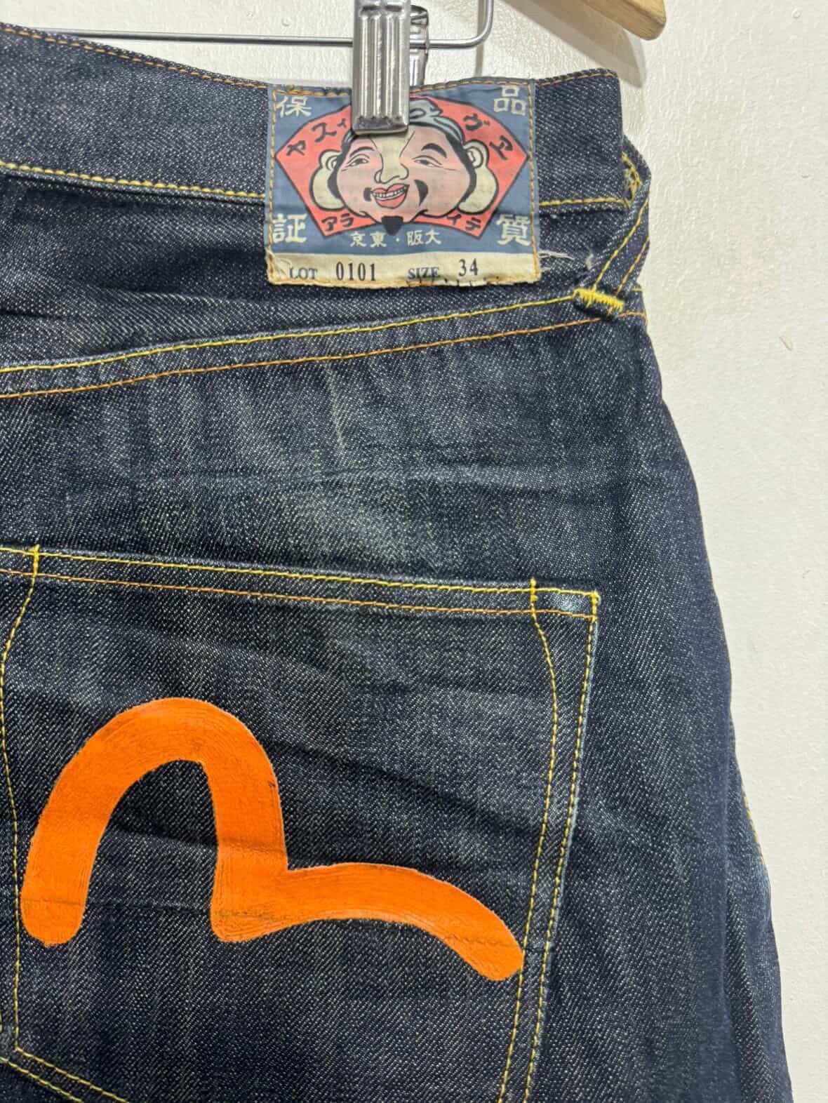 Evisu Evisu size 34 lot 0101 Evisu pants / jeans selvedge RARE Size US 34 / EU 50 - 3 Thumbnail