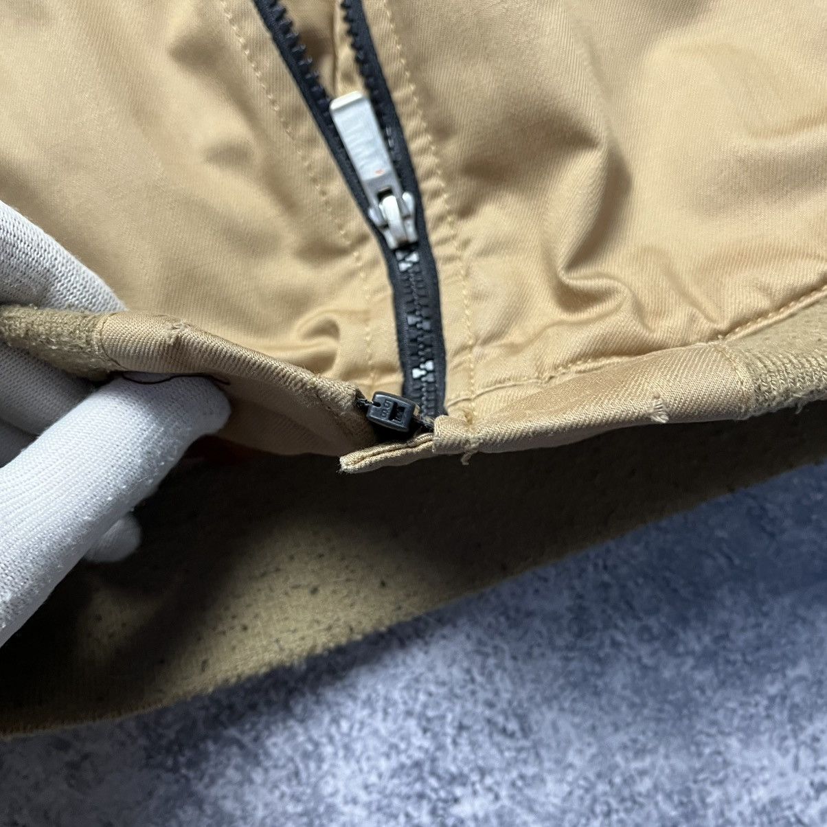 Vintage Nike Clay Grass Beige Tennis Bomber Jacket Y2K