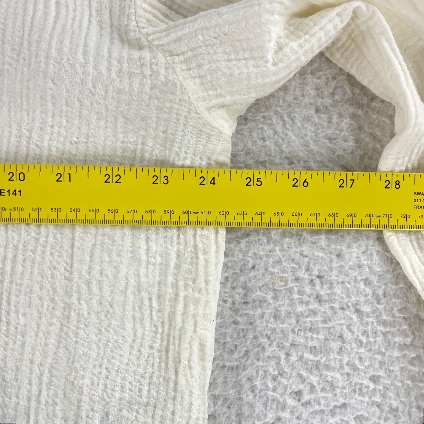 J. Jill J. Jill Tunic Shirt Womens XL Ivory Geo Print Long Sleeve Pullover Texture Size XL / US 12-14 / IT 48-50 - 5 Thumbnail