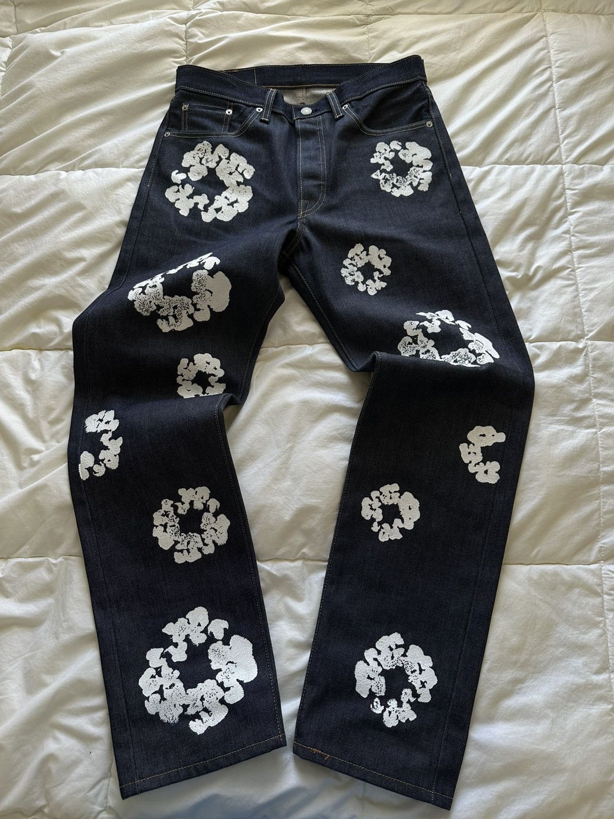 image of Denim Tears Jeans in Blue, Men's (Size 32)