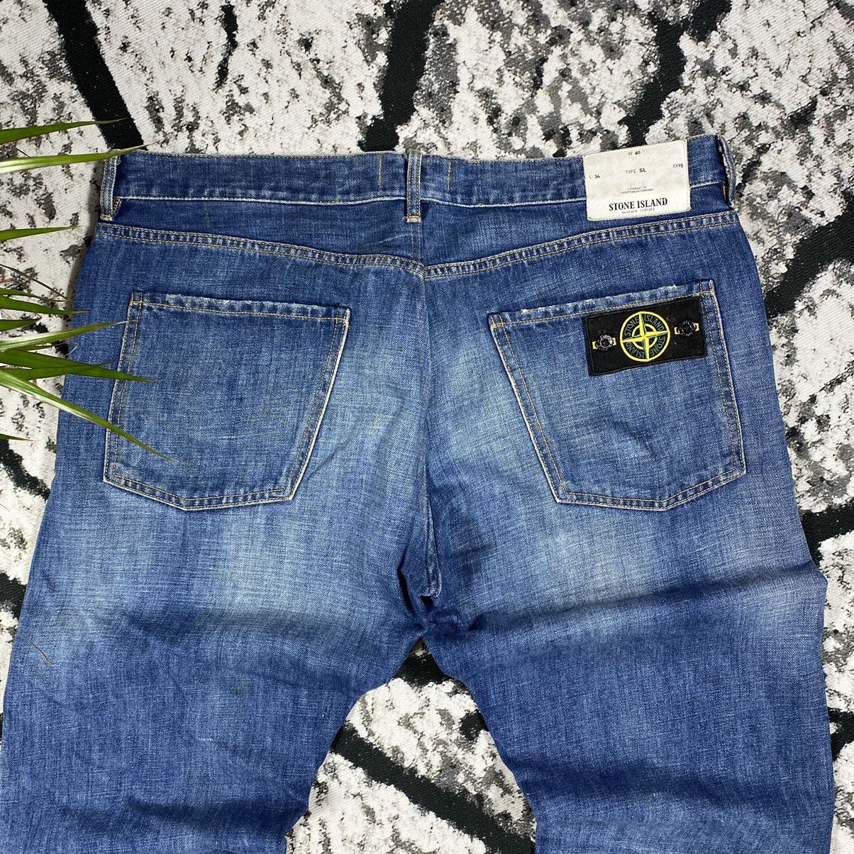 Vintage STONE ISLAND MASSIMO OSTI 🦍 VINTAGE JEANS PANTS BAGGY 00s Size US 34 / EU 50 - 2 Thumbnail