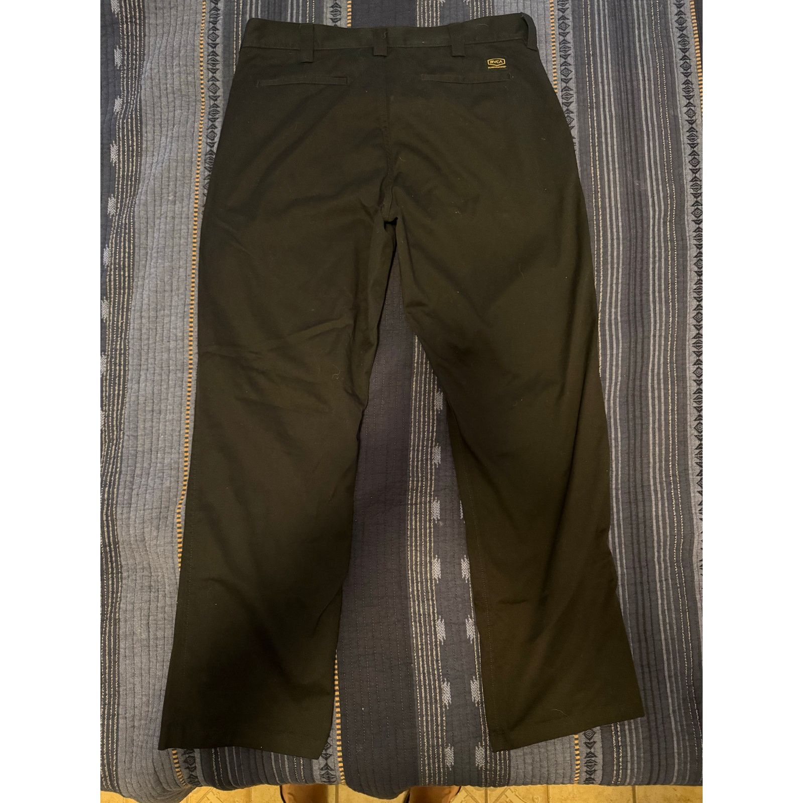 RVCA RVCA Americana Fit Pants Black Size 34 Men’s Casual Chino Size US 34 / EU 50 - 4 Thumbnail