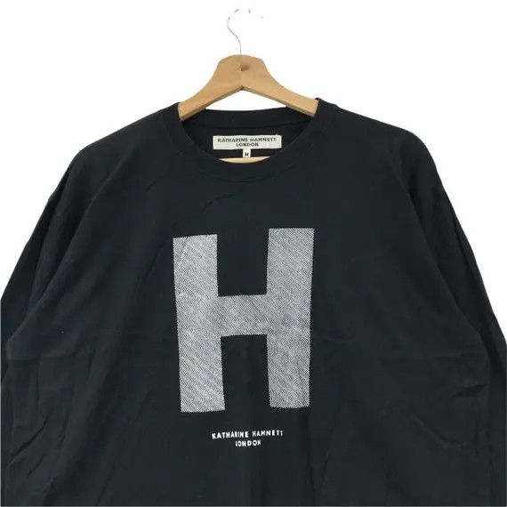Katharine Hamnett London Vtg KATHARINE HAMNETT LONDON Logo Sweatshirt Sweater Size L / US 10 / IT 46 - 5 Thumbnail