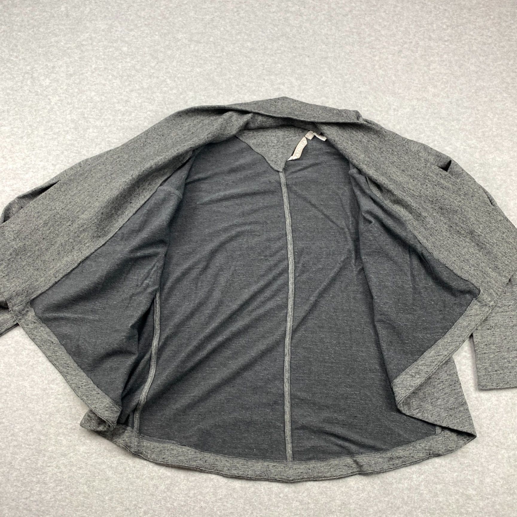 Athleta Athleta Cardigan Sweater Womens Small Gray Open Front Long Sleeve Cotton Blend Modal Spandex Regular Fit Athleisure 90s Modern Logo Casual Size S / US 4 / IT 40 - 7 Thumbnail
