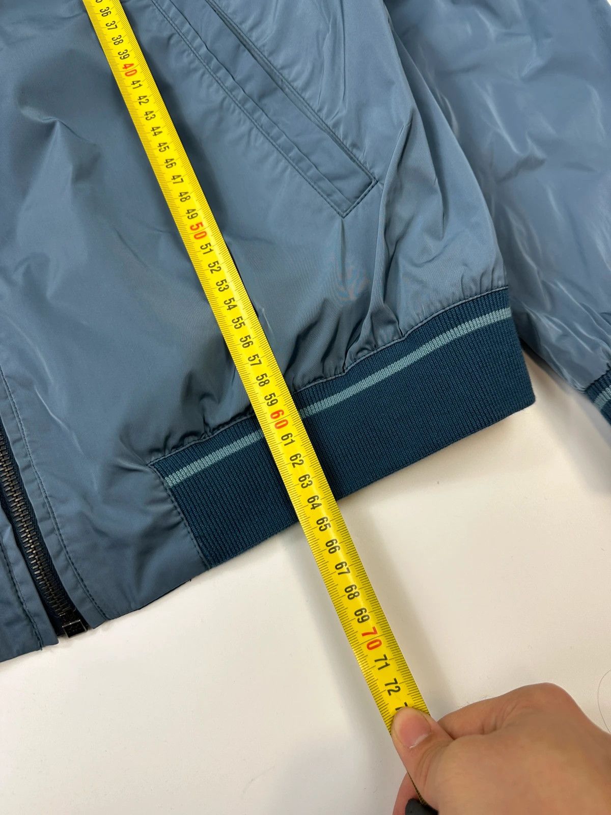 Prada Prada Milano FW2014 Reversible Blue Nylon Bomber Jacket Size US L / EU 52-54 / 3 - 13 Thumbnail