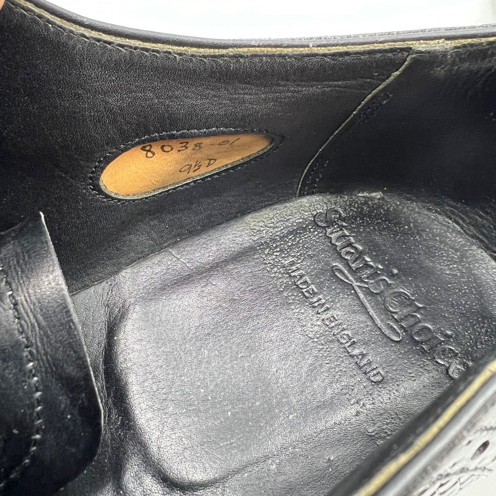 Paul Stuart Paul Stuart's Choice Oxford Dress Shoes Black Leather Size US 9.5 / EU 42-43 - 3 Thumbnail