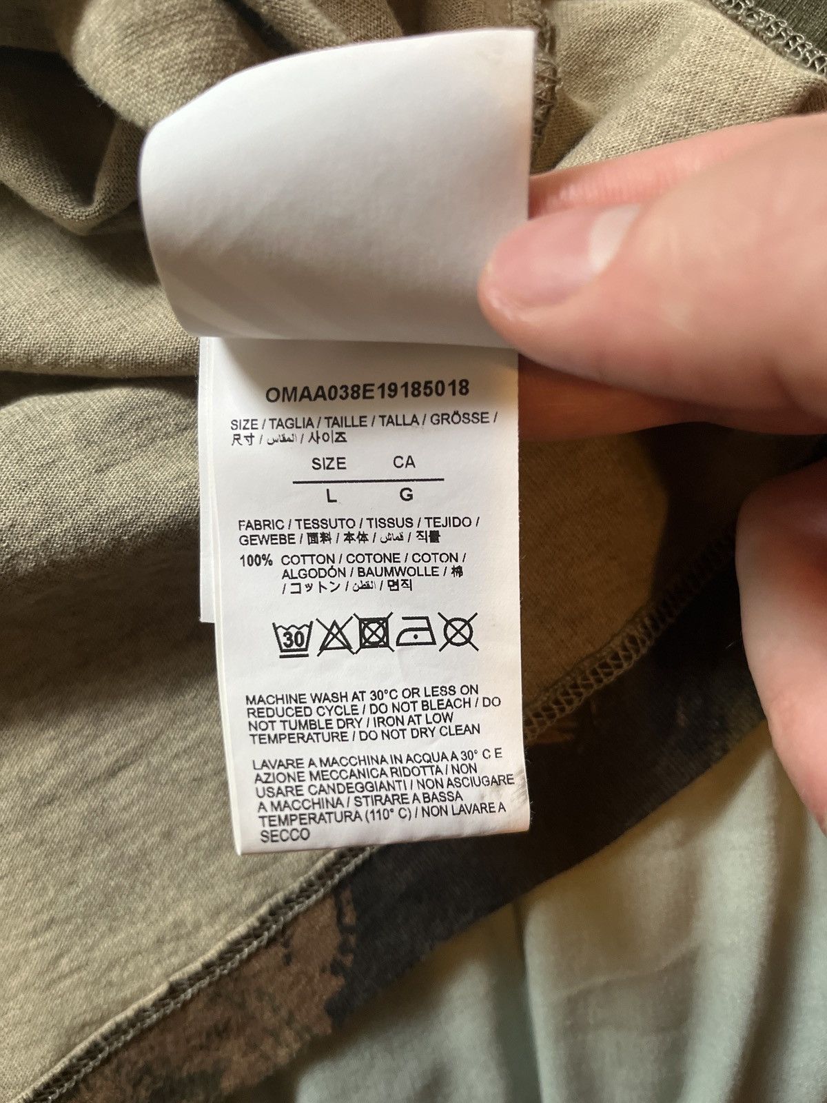 Off-White Off-White Paintbrush Camo T-Shirt size Large Size US L / EU 52-54 / 3 - 6 Thumbnail