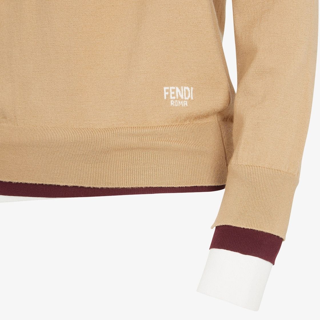 Fendi o1s1wg110825 Jumper in Beige Size S / US 4 / IT 40 - 3 Thumbnail