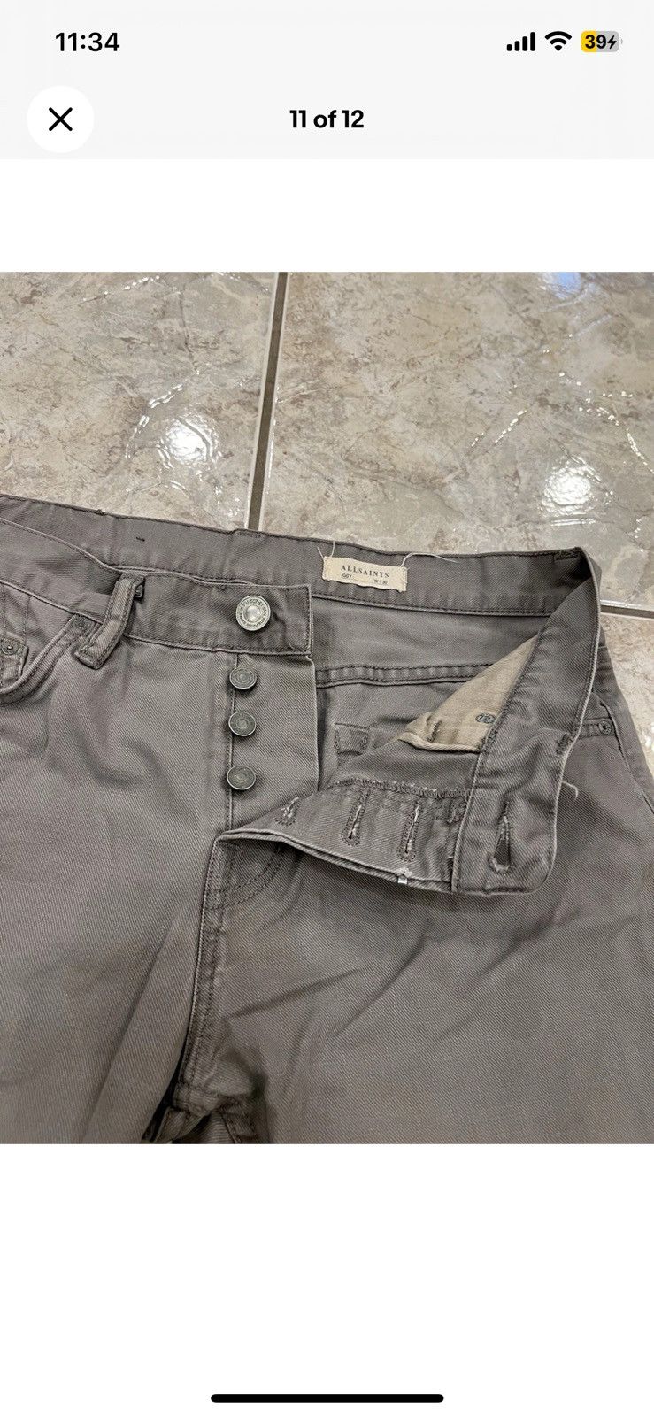 Allsaints AllSaints Iggy Denim Jeans Size US 30 / EU 46 - 4 Thumbnail