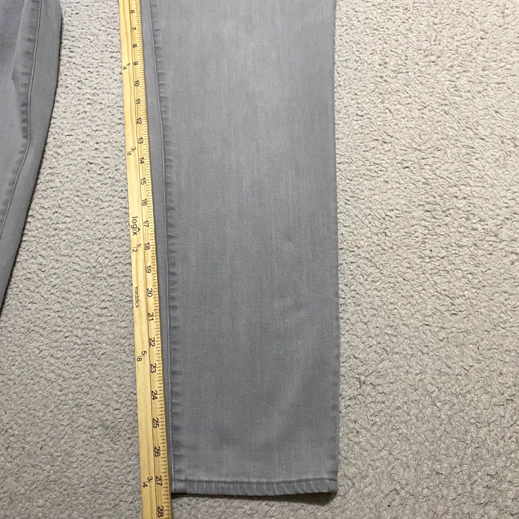 Talbots Talbots Jeans 12 Gray Medium Wash Straight 5-Pocket Denim Mid Rise Womens Jeans Size 34" / US 12 / IT 48 - 6 Thumbnail