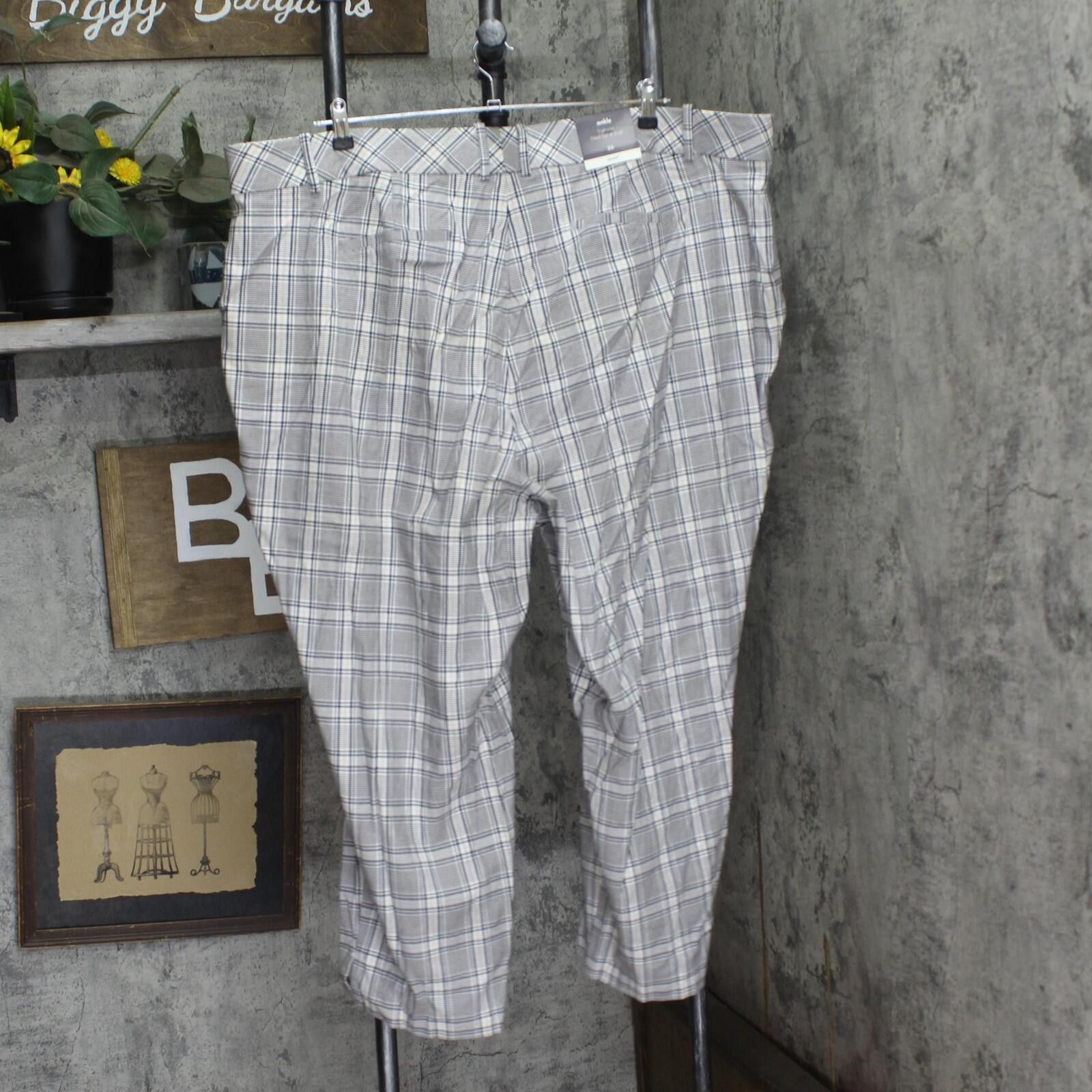 Other Nwt Ava & Viv Womens Pants 89557691 Cream Plaid Off White 26 Size 26" / US 2 / IT 38 - 2 Thumbnail
