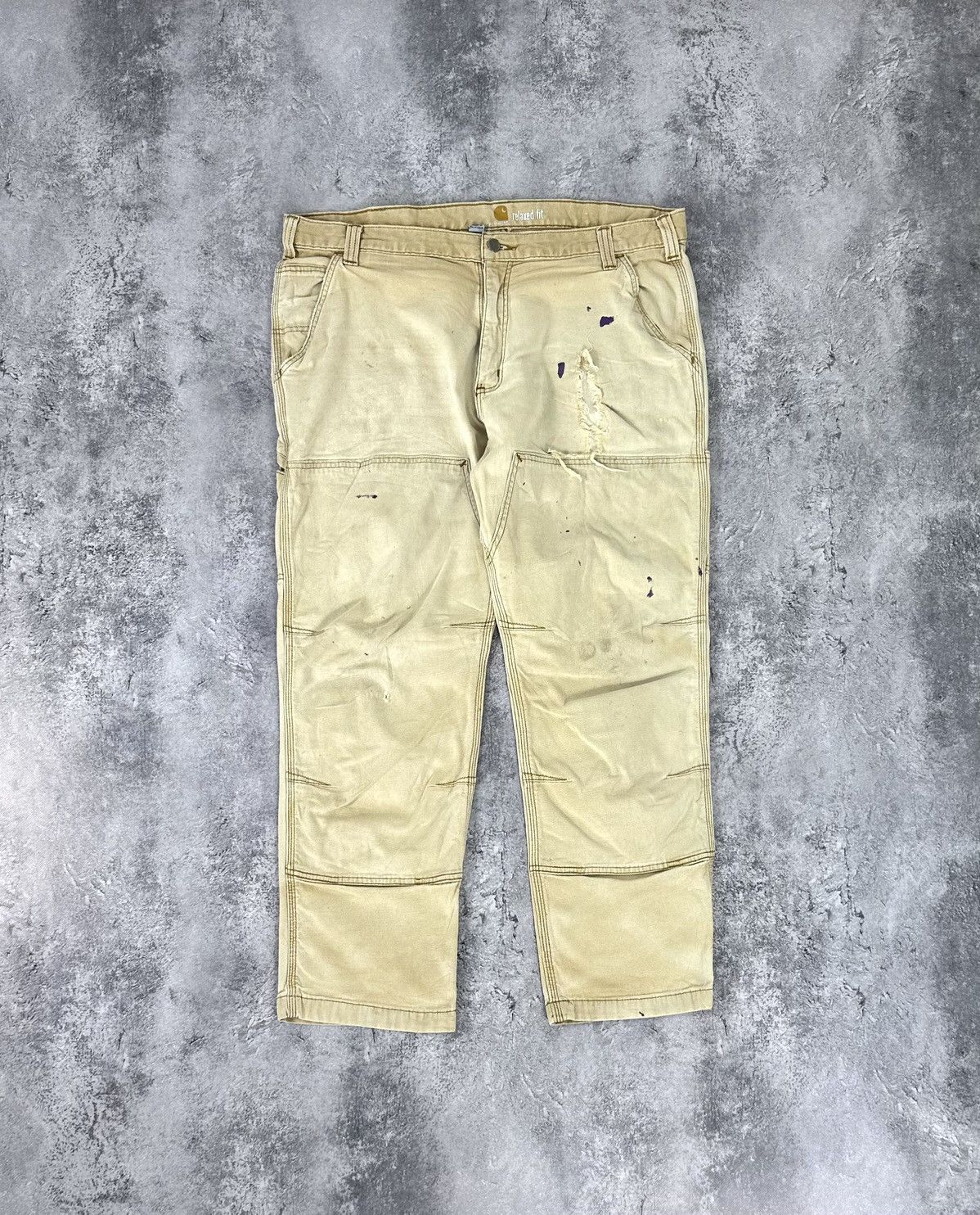 Carhartt Vintage Carhartt Double Knee Cargo Distressed USA Work Pants Size US 40 / EU 56 - 1 Thumbnail