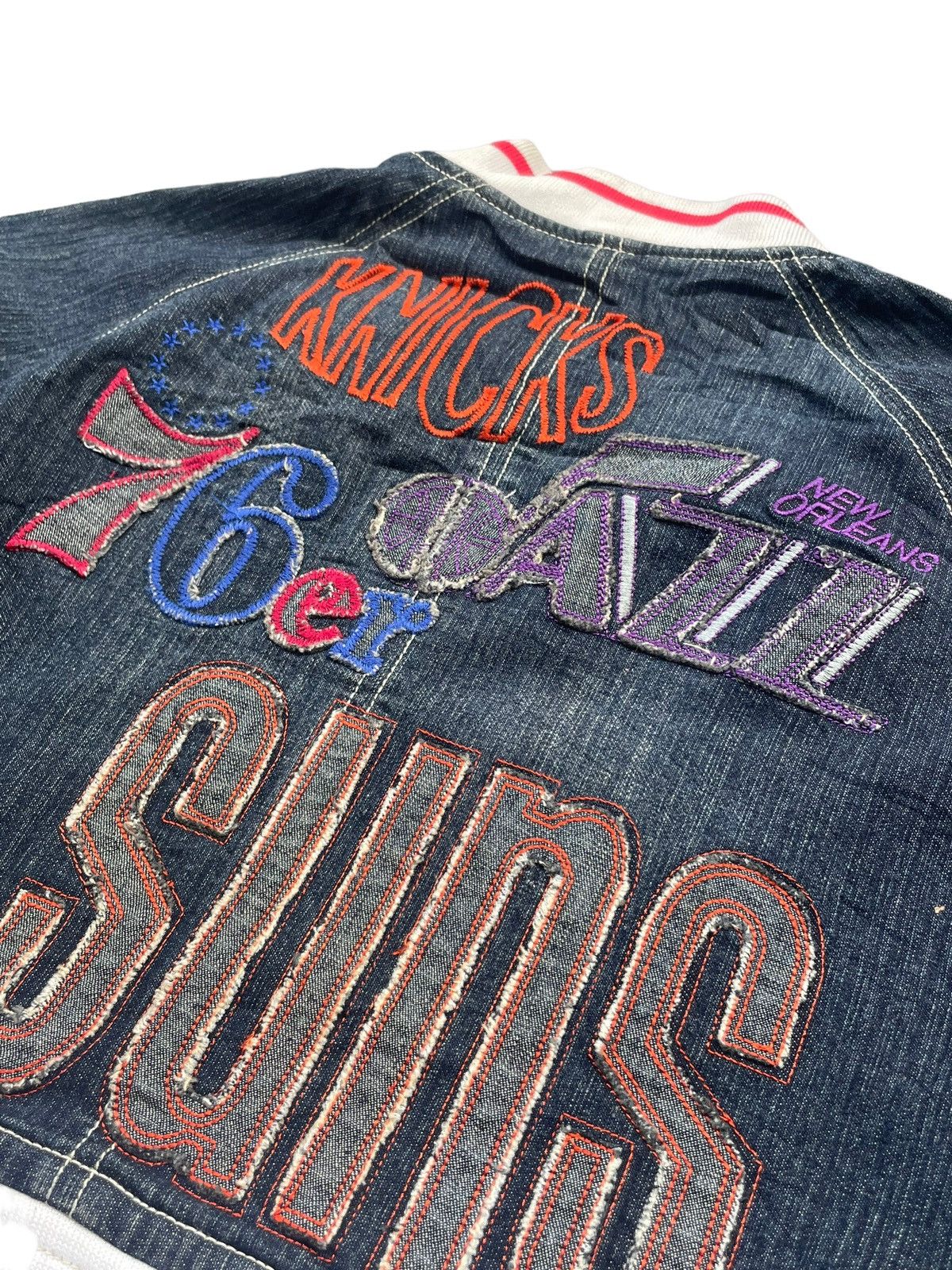 NBA Hardwood Classics NBA Denim Jacket Size S / US 4 / IT 40 - 10 Thumbnail