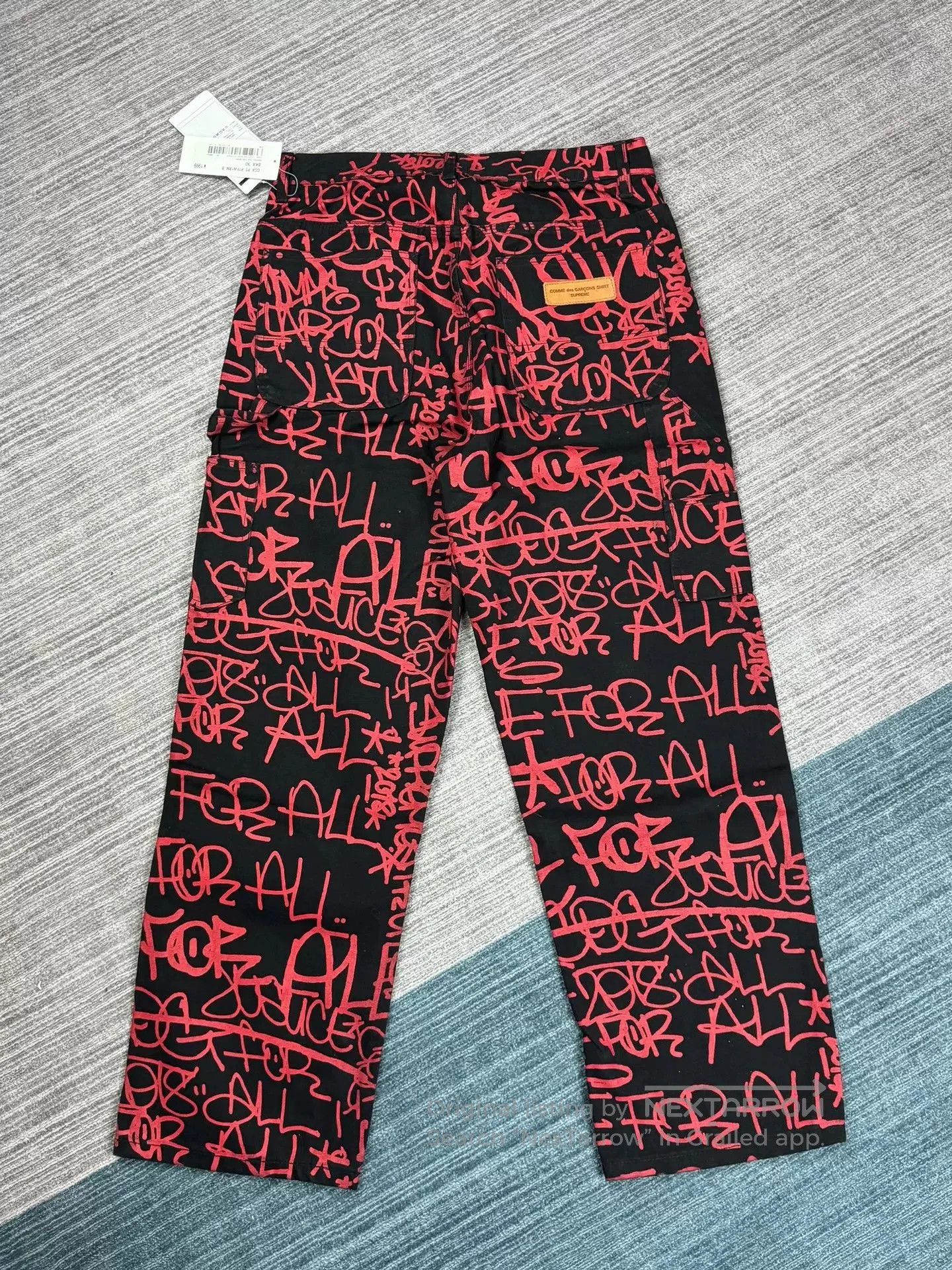 Supreme CDG x Supreme Graffiti Cargo Jeans. Size US 30 / EU 46 - 2 Thumbnail