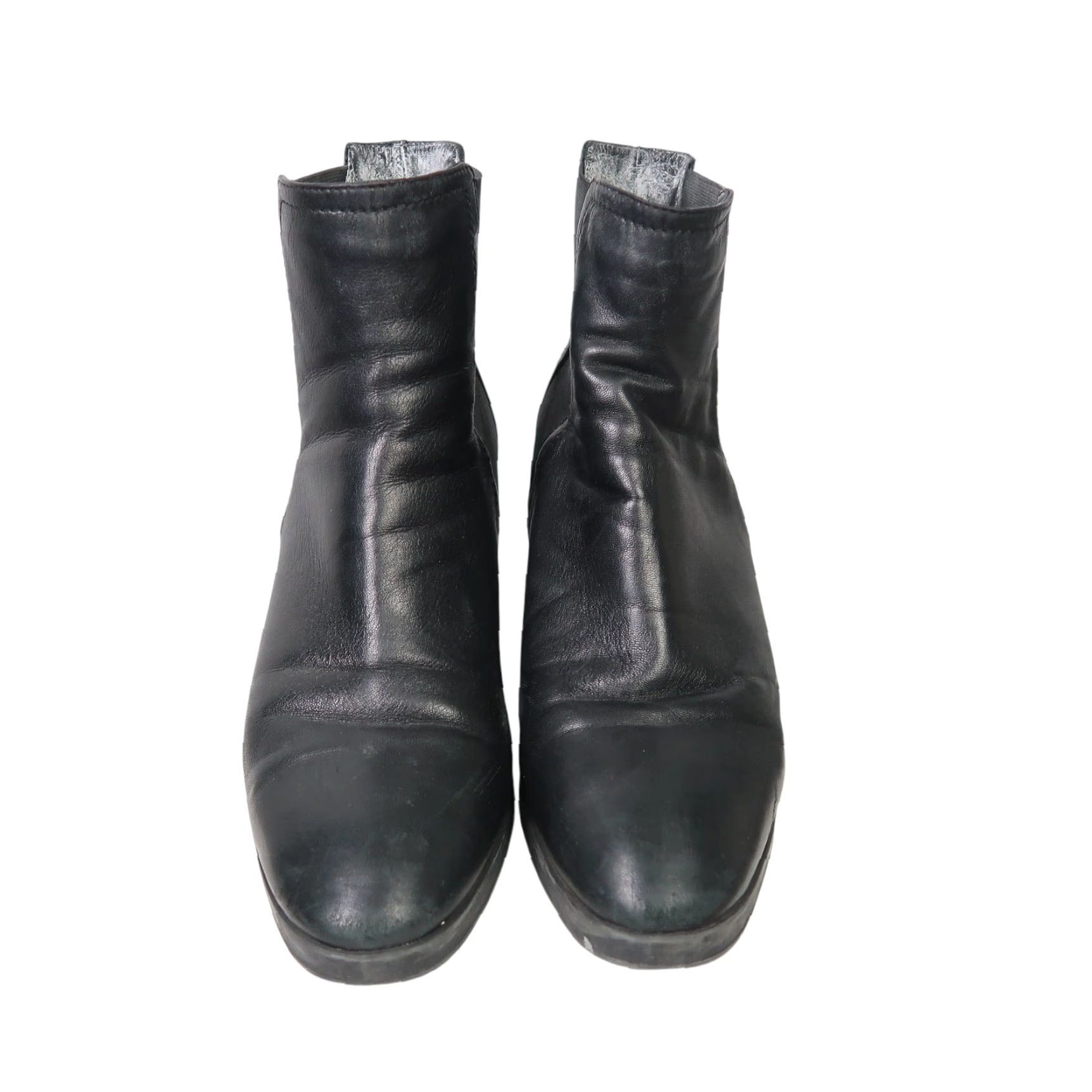 Aquatalia AQUATALIA Black Leather Wedge Heel Chelsea Ankle Boots Women 11 Boots Chelsea Wedge Black Leather Aquatalia Women 11 Size US 11 / IT 41 - 2 Thumbnail