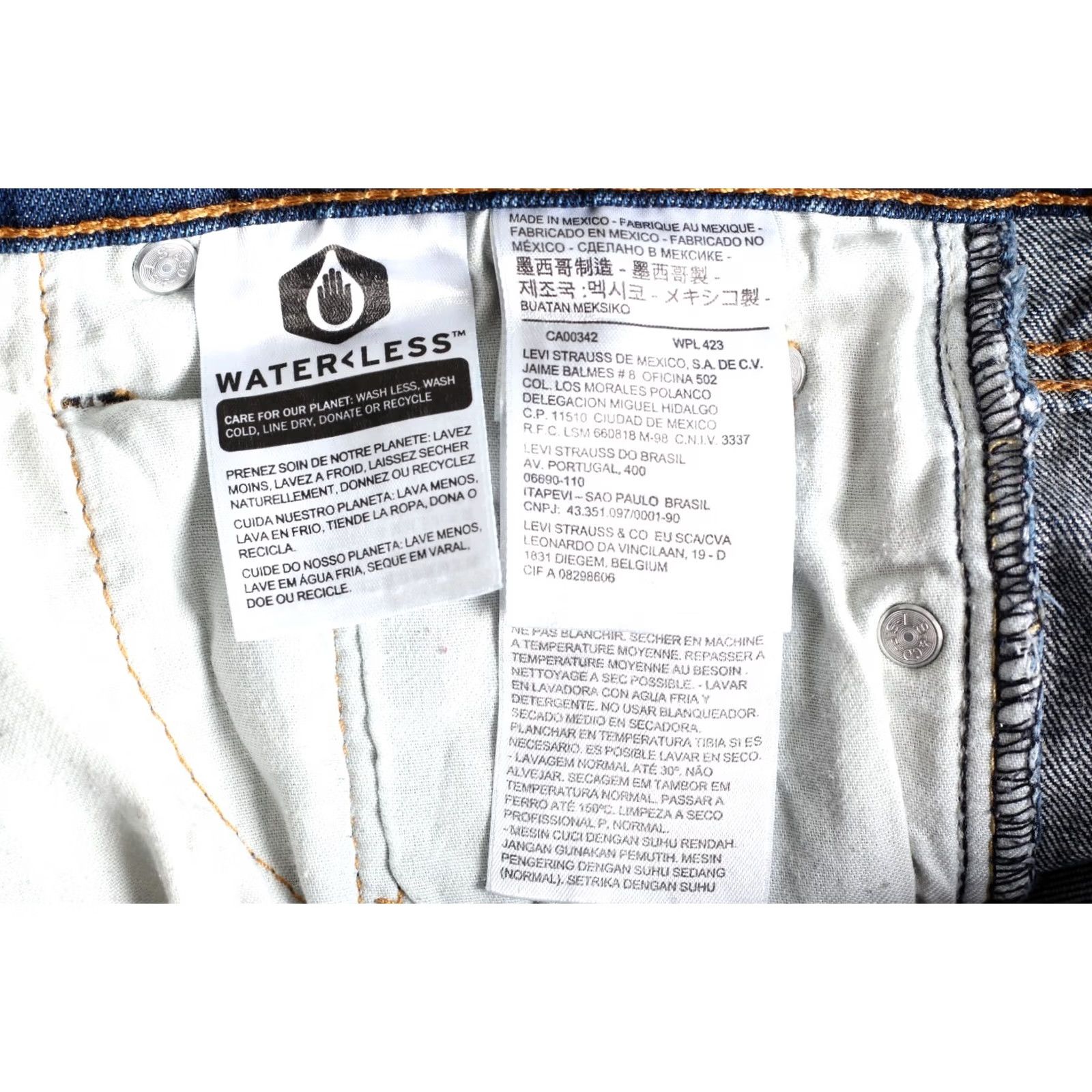 Levi's LEVI’S 510 Skinny Fit Stretch Jeans Men W28 L30 DZ6108 Blue Medium Denim 5-Pocket Rise Mid 10-12in Slim Zip Pocket Mens Size US 28 / EU 44 - 7 Thumbnail