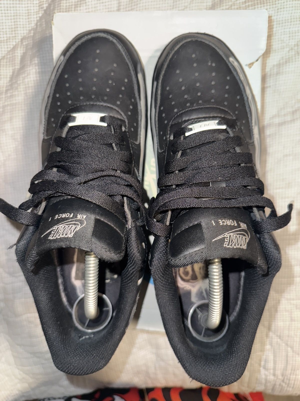 Nike Nike air force 1 Low ‘black skeleton halloween 2019’ Size US 8.5 / EU 41-42 - 4 Thumbnail