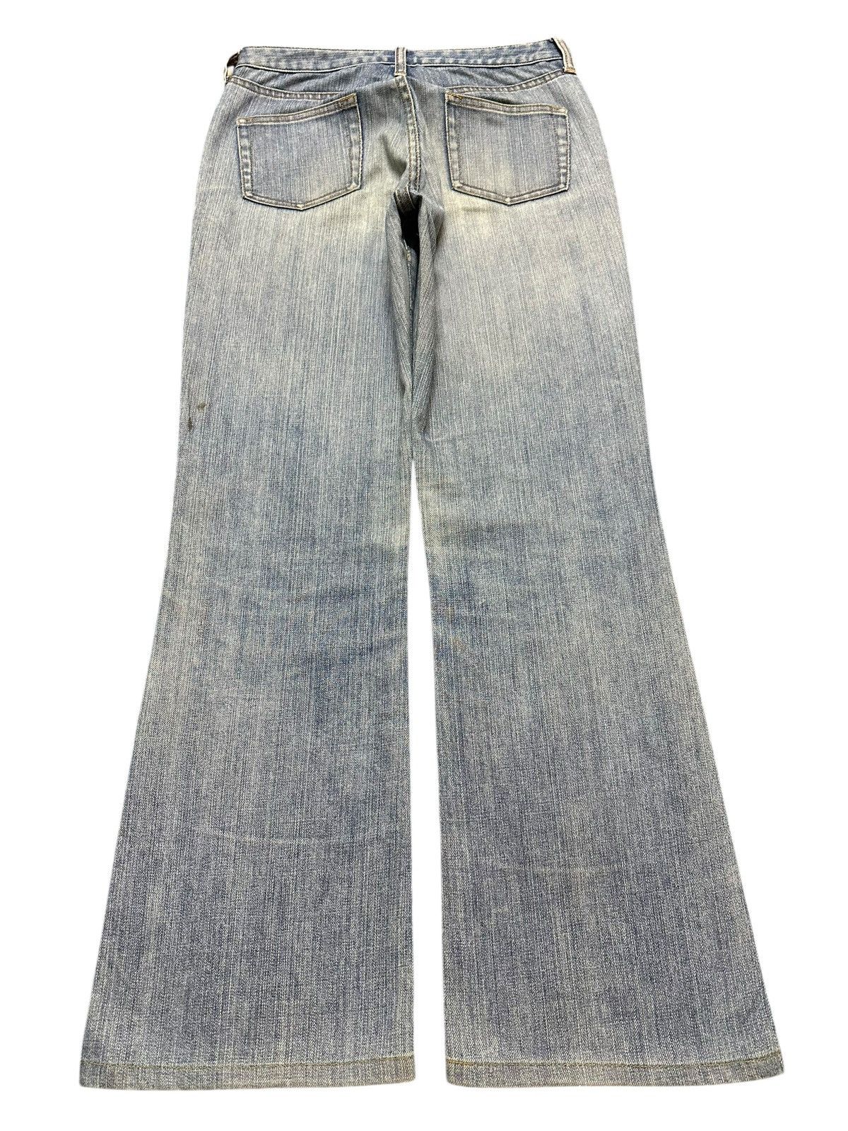 Uniqlo Vintage Japanese Uniqlo Faded Wash Whisker Wide Leg Flare Size US 27 - 2 Thumbnail