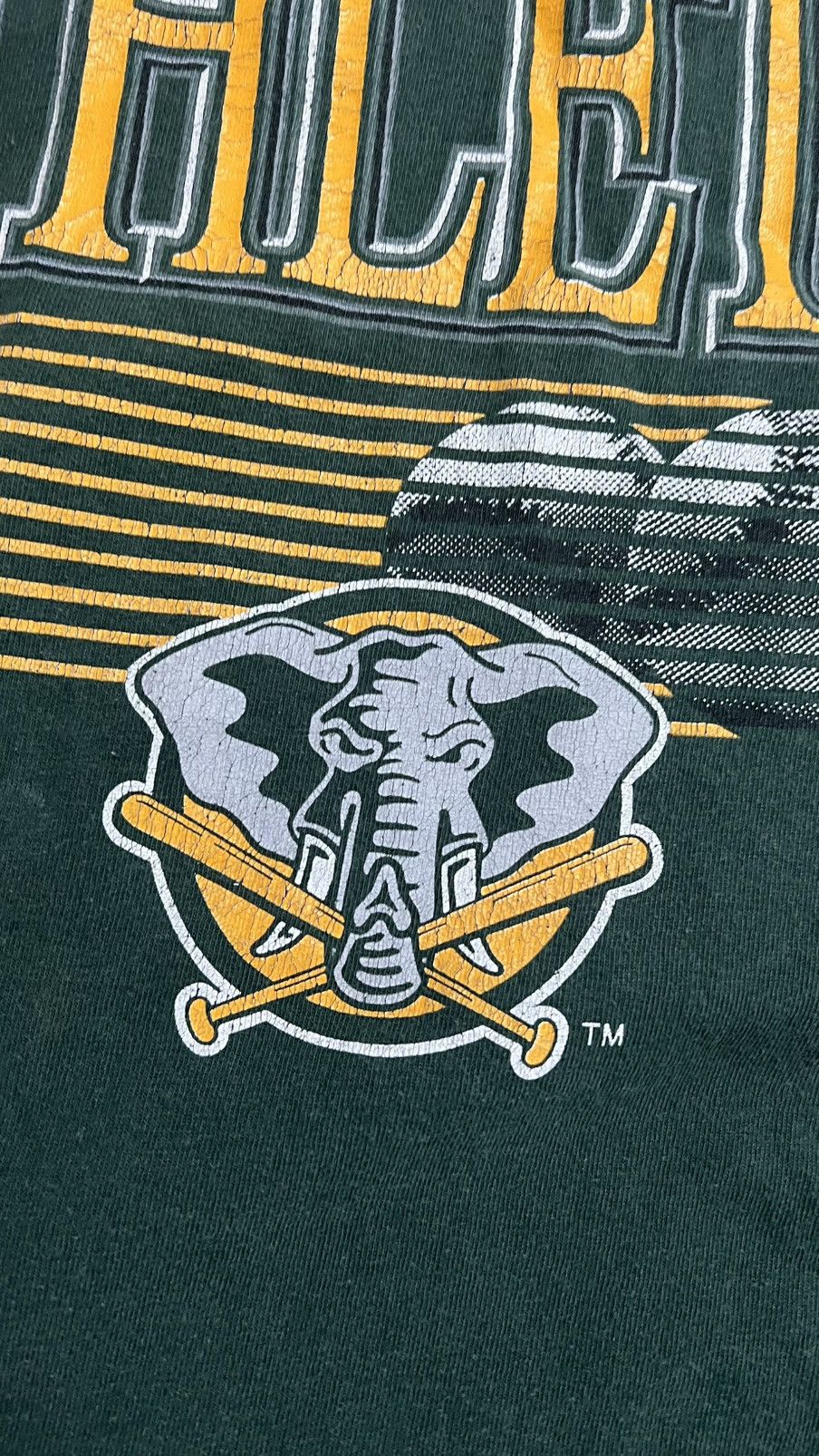 Logo 7 × MLB 1991 RARE‼️Oakland Athletics MLB vintage logo 7 t shirt Size US M / EU 48-50 / 2 - 6 Thumbnail