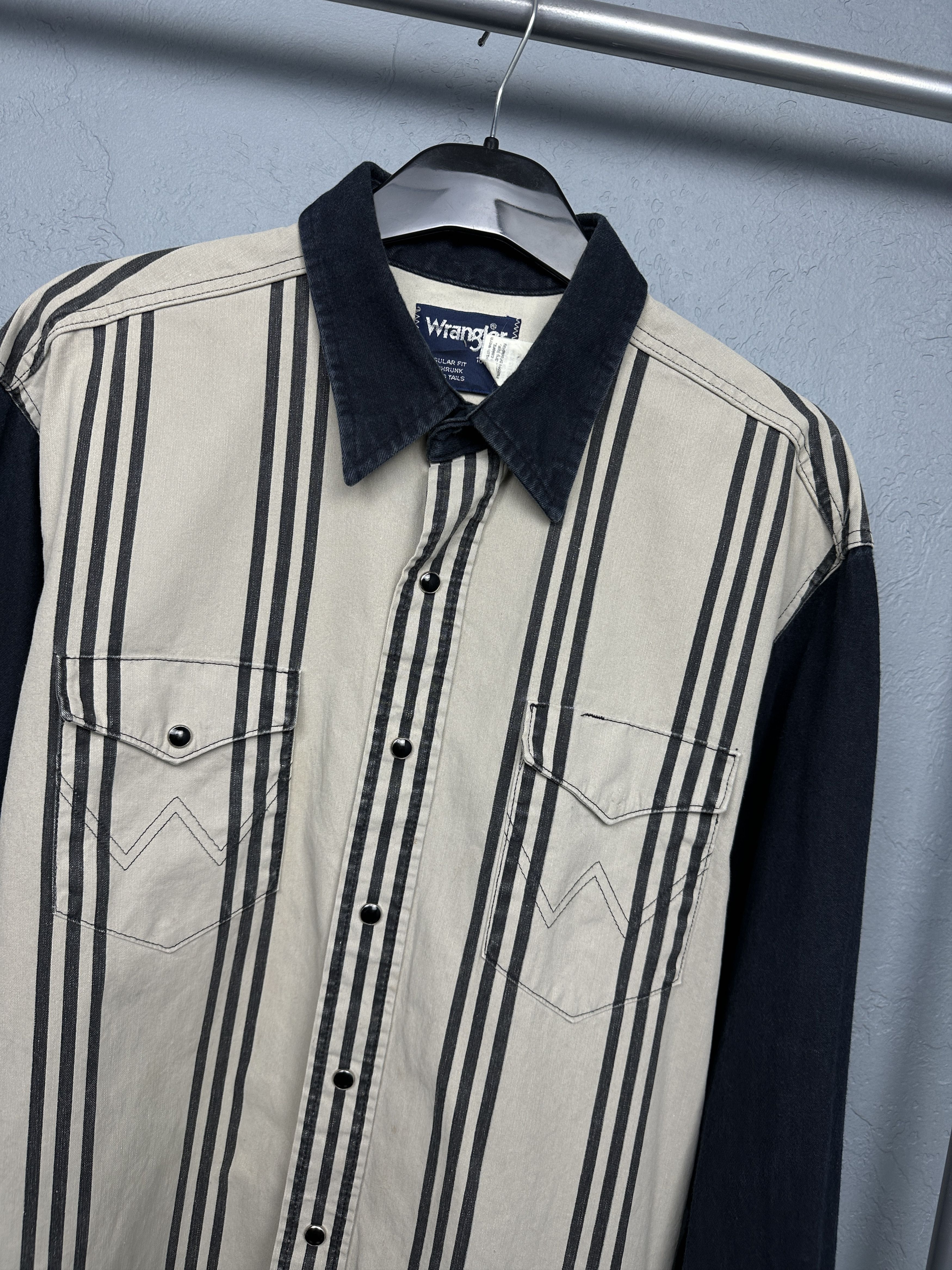 Wrangler Wrangler Vintage Mens Western Shirt Size US XL / EU 56 / 4 - 2 Thumbnail