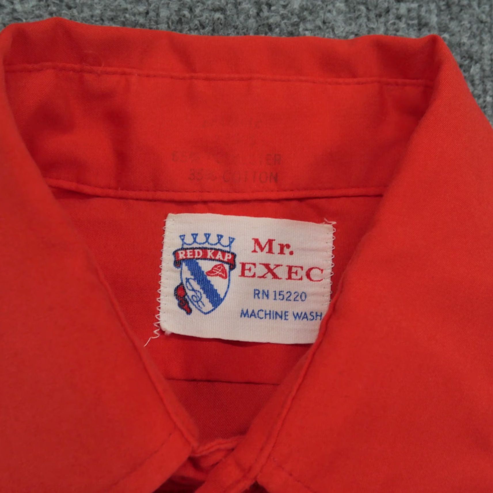 Red Kap VINTAGE Red Cap Shirt Mens S Red NASCAR 60s Fairgrounds Speedway Button-Up Collared Short Sleeve Logo Classic Western Size US S / EU 44-46 / 1 - 4 Thumbnail