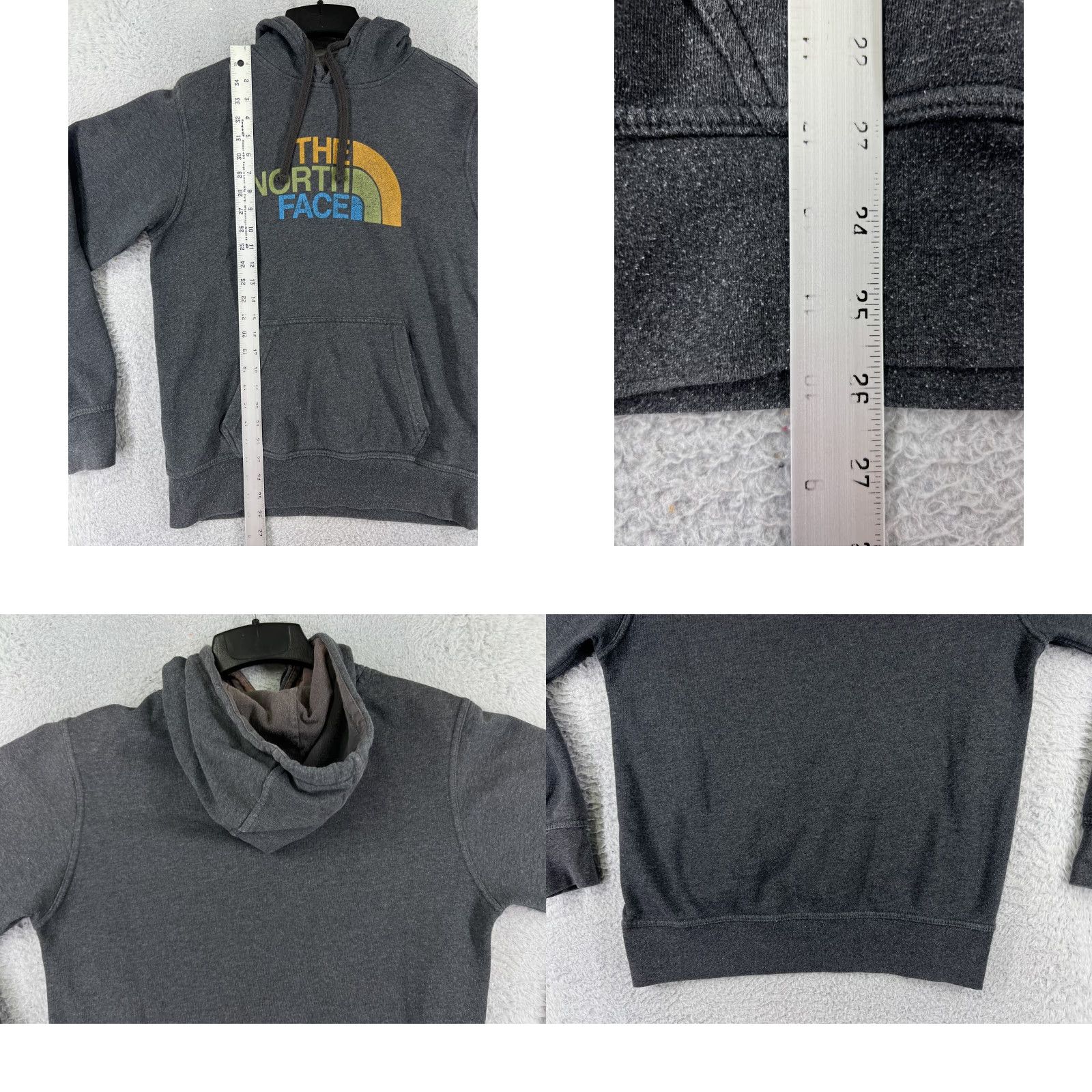 The North Face The North Face Mens Hoodie Hoodie Small Gray Cotton Blend Jersey Pilling, logo shows cracking, please review all photos. Size US S / EU 44-46 / 1 - 9 Thumbnail