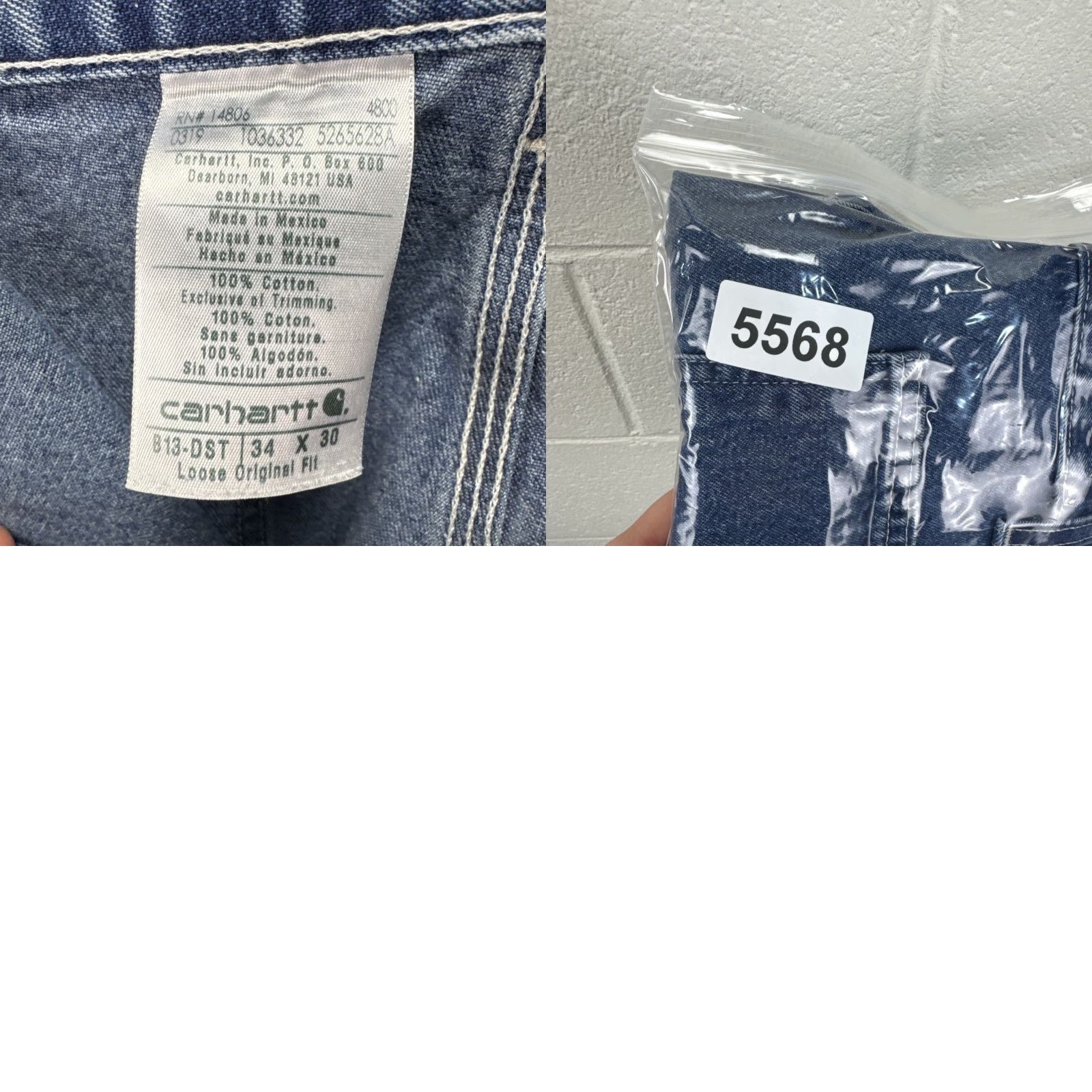 Carhartt Carhartt Jeans Men’s 34x30 B13 DP S Loose Original Fit Denim Blue Size US 34 / EU 50 - 10 Thumbnail