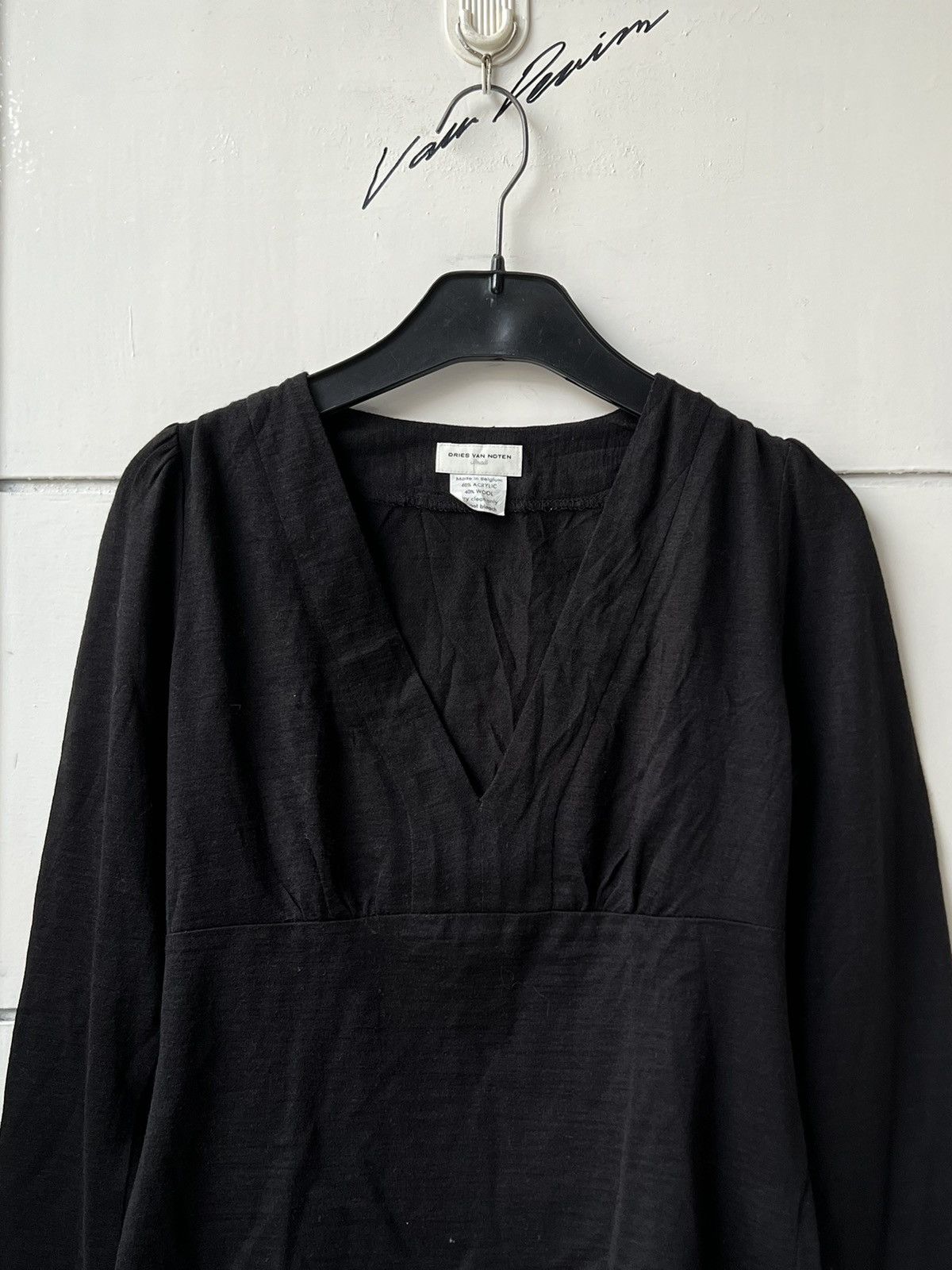 Dries Van Noten Dries Van Noten Black Tops Size US XS / EU 42 / 0 - 10 Thumbnail