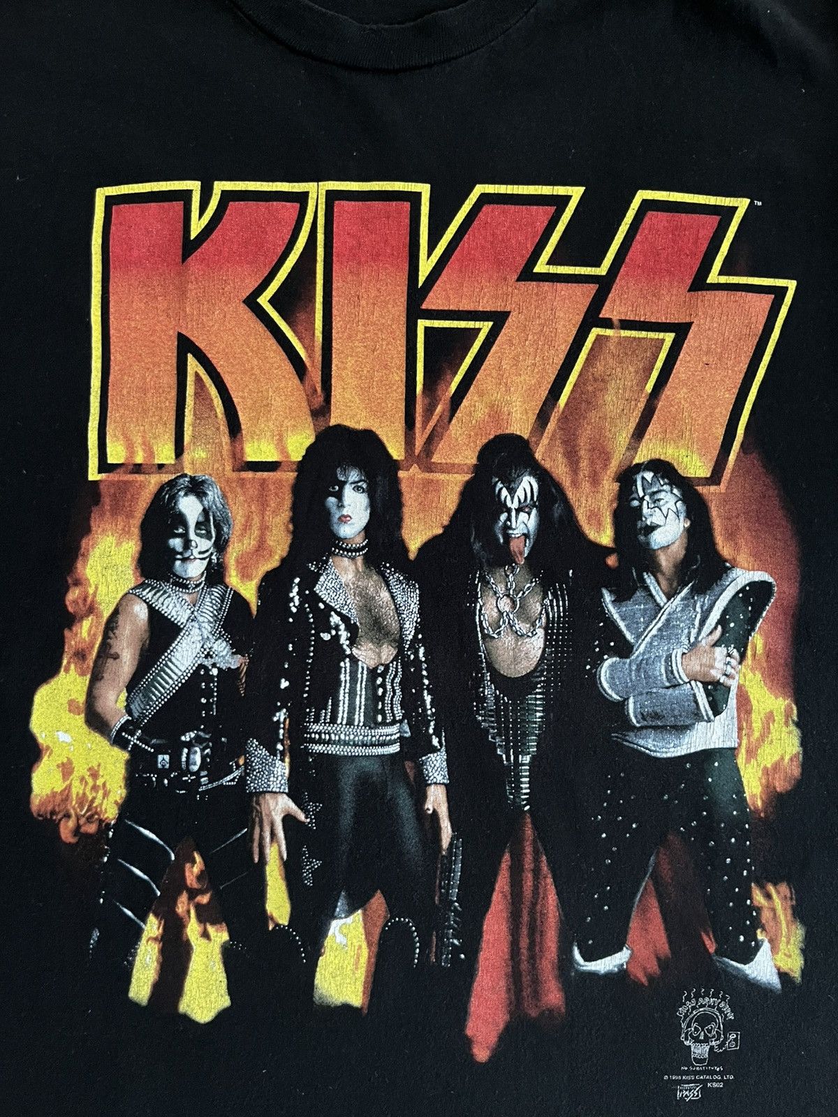 KISS 1996 Kiss Army Flames Band Tee Size US XL / EU 56 / 4 - 4 Thumbnail